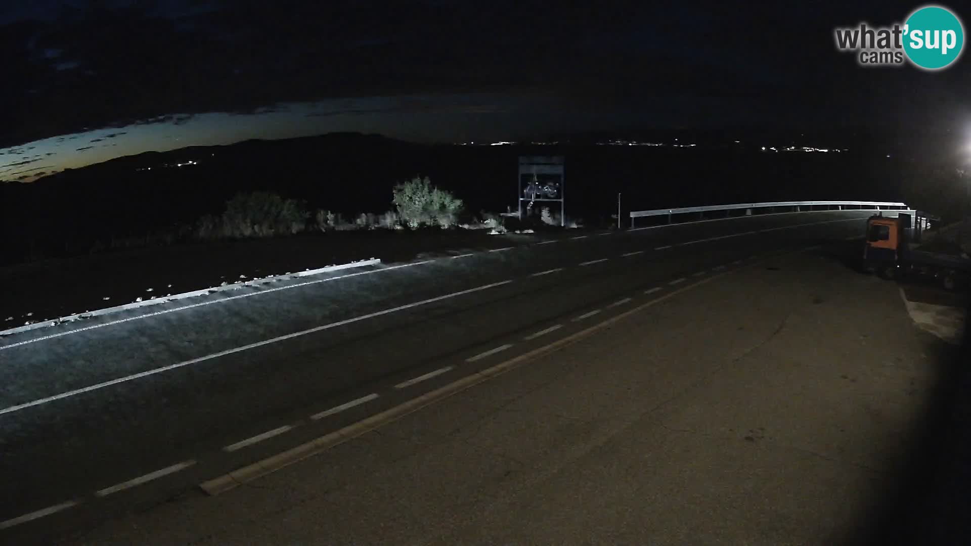 Webcam statale Adriatica D8 vicino SEGNA – Panorama su VEGLIA