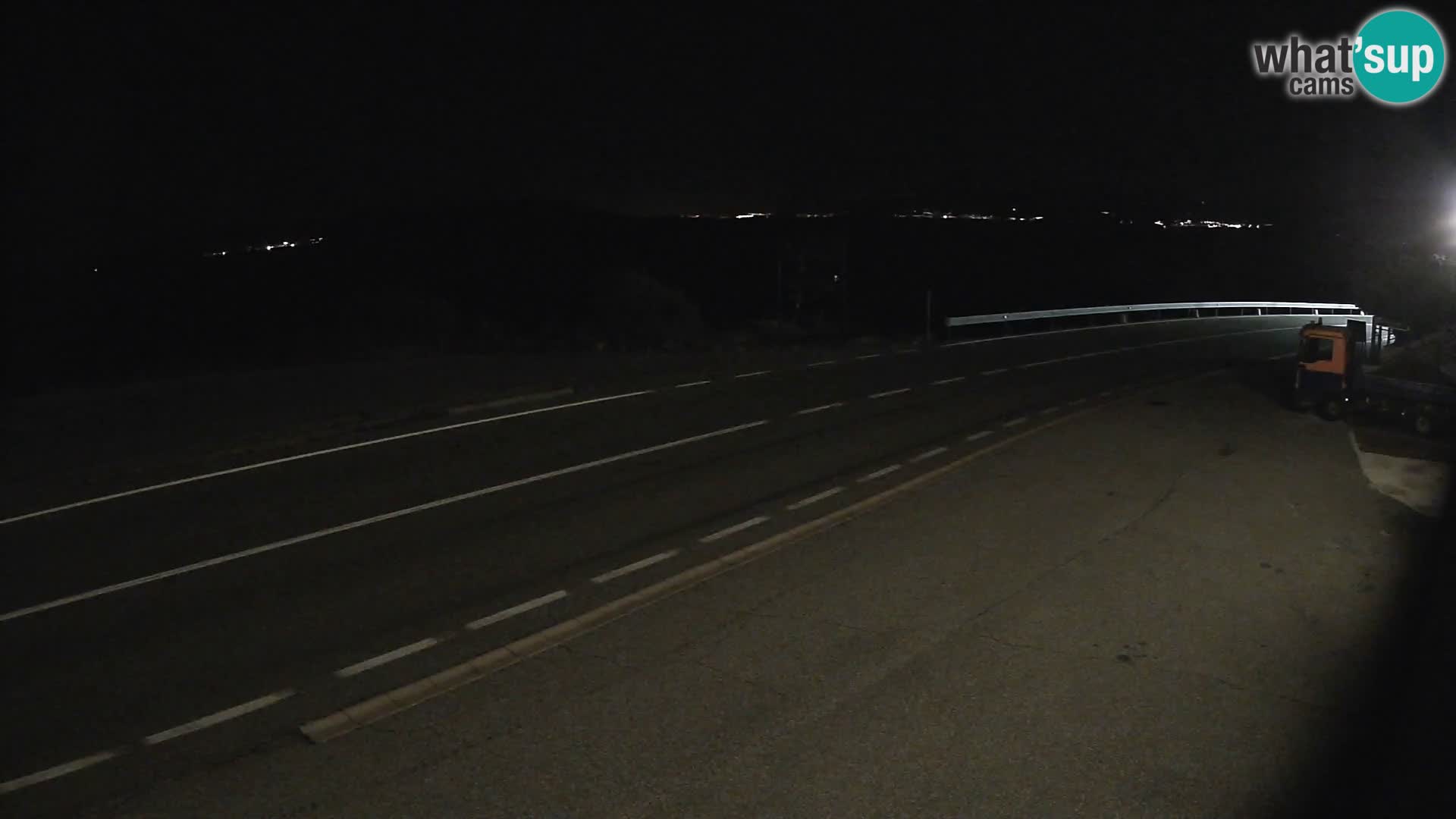 Webcam Adria-Autobahn D8 bei SENJ – Blick auf die Insel KRK