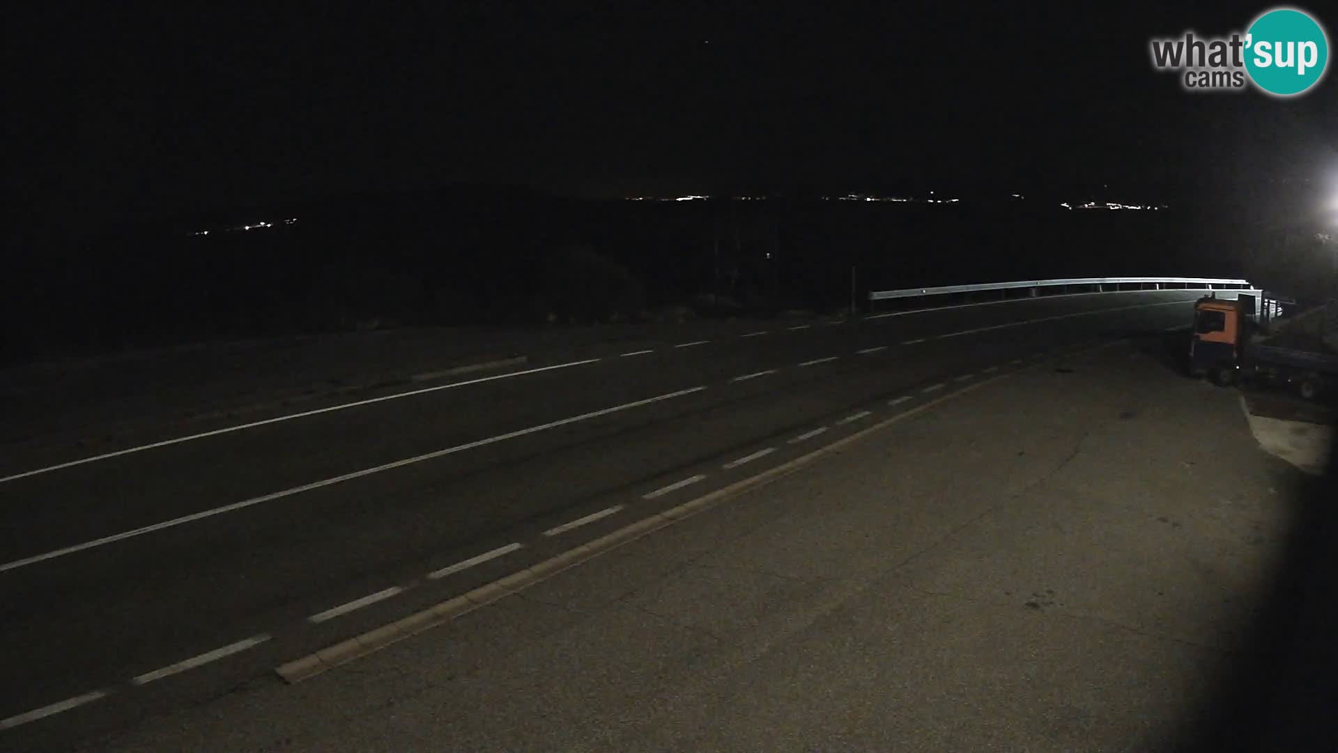 Webcam Adriatic highway D8 near SENJ – view to KRK island