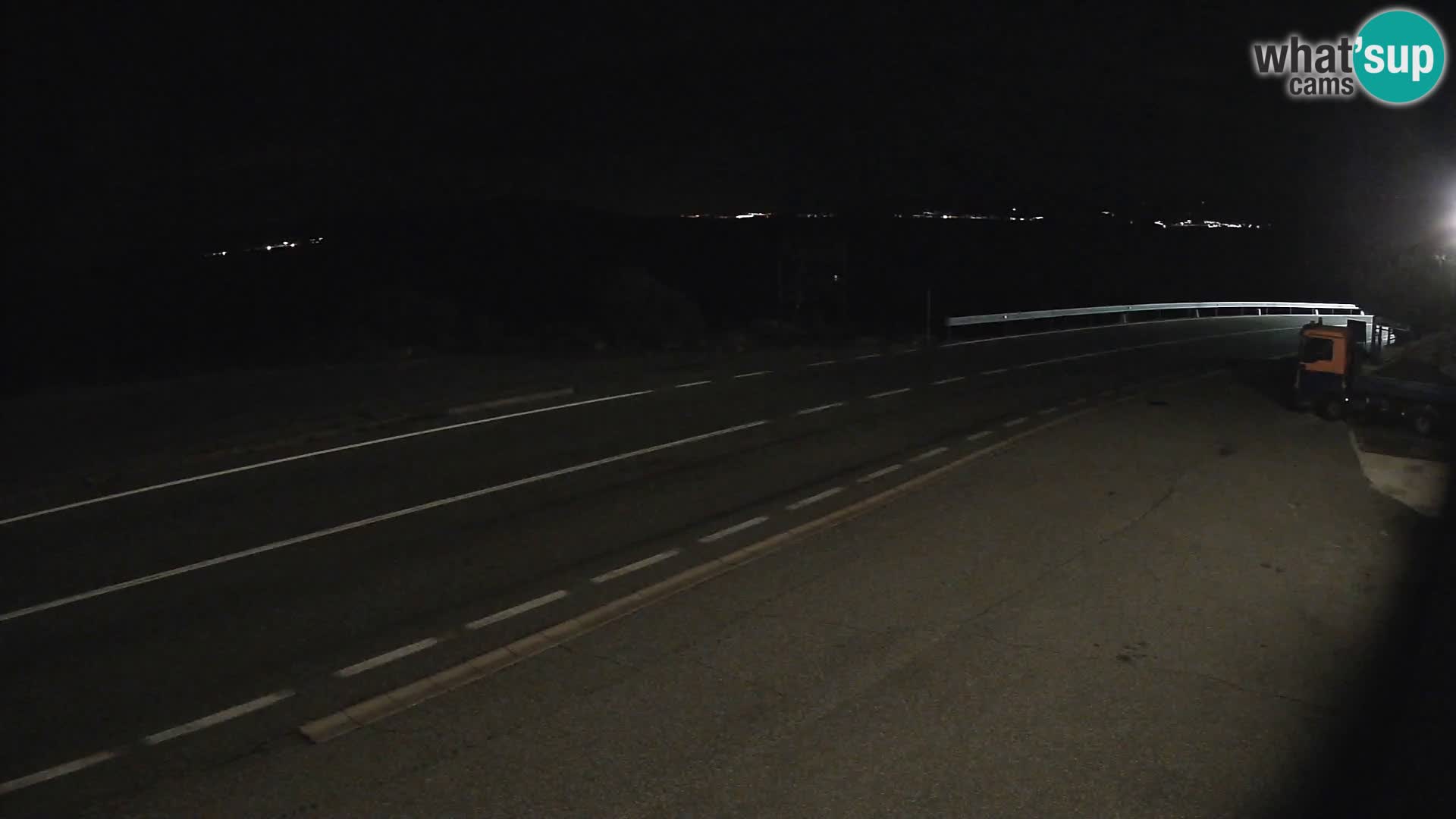 Webcam Adria-Autobahn D8 bei SENJ – Blick auf die Insel KRK