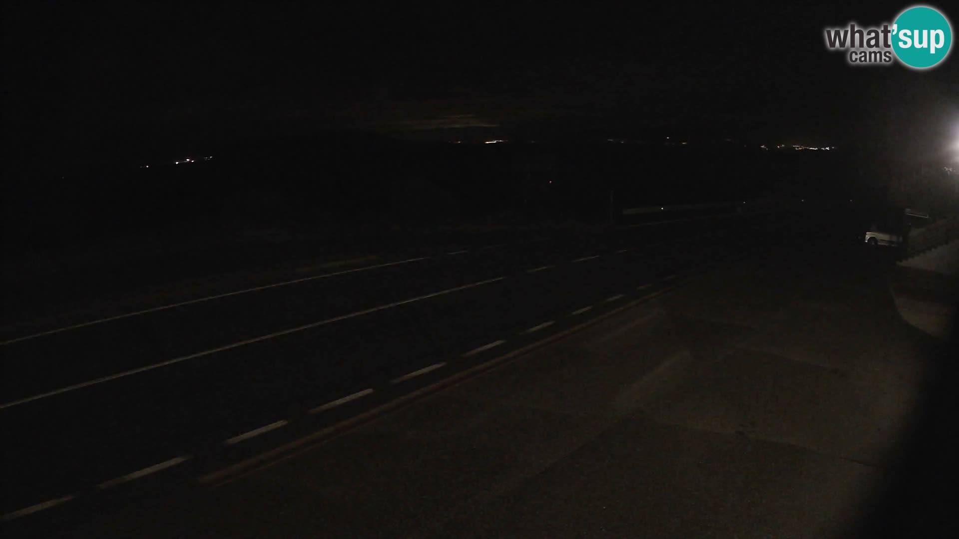 Webcam Adriatic highway D8 near SENJ – view to KRK island