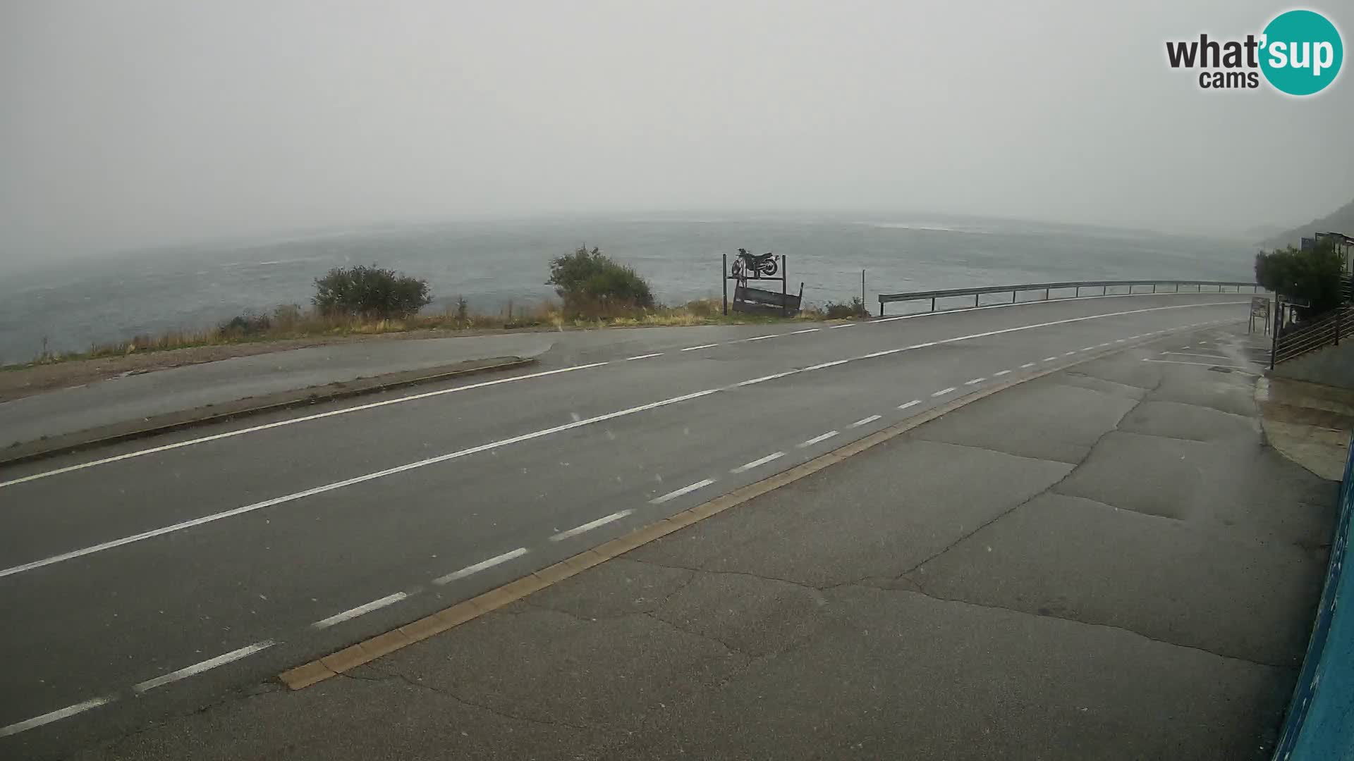 Web kamera Jadranska Magistrala kod SENJa – pogled na KRK