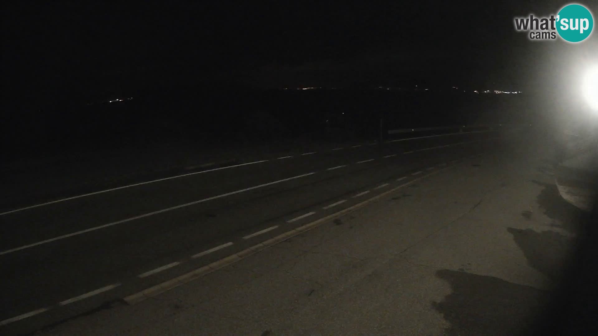 Webcam Adria-Autobahn D8 bei SENJ – Blick auf die Insel KRK