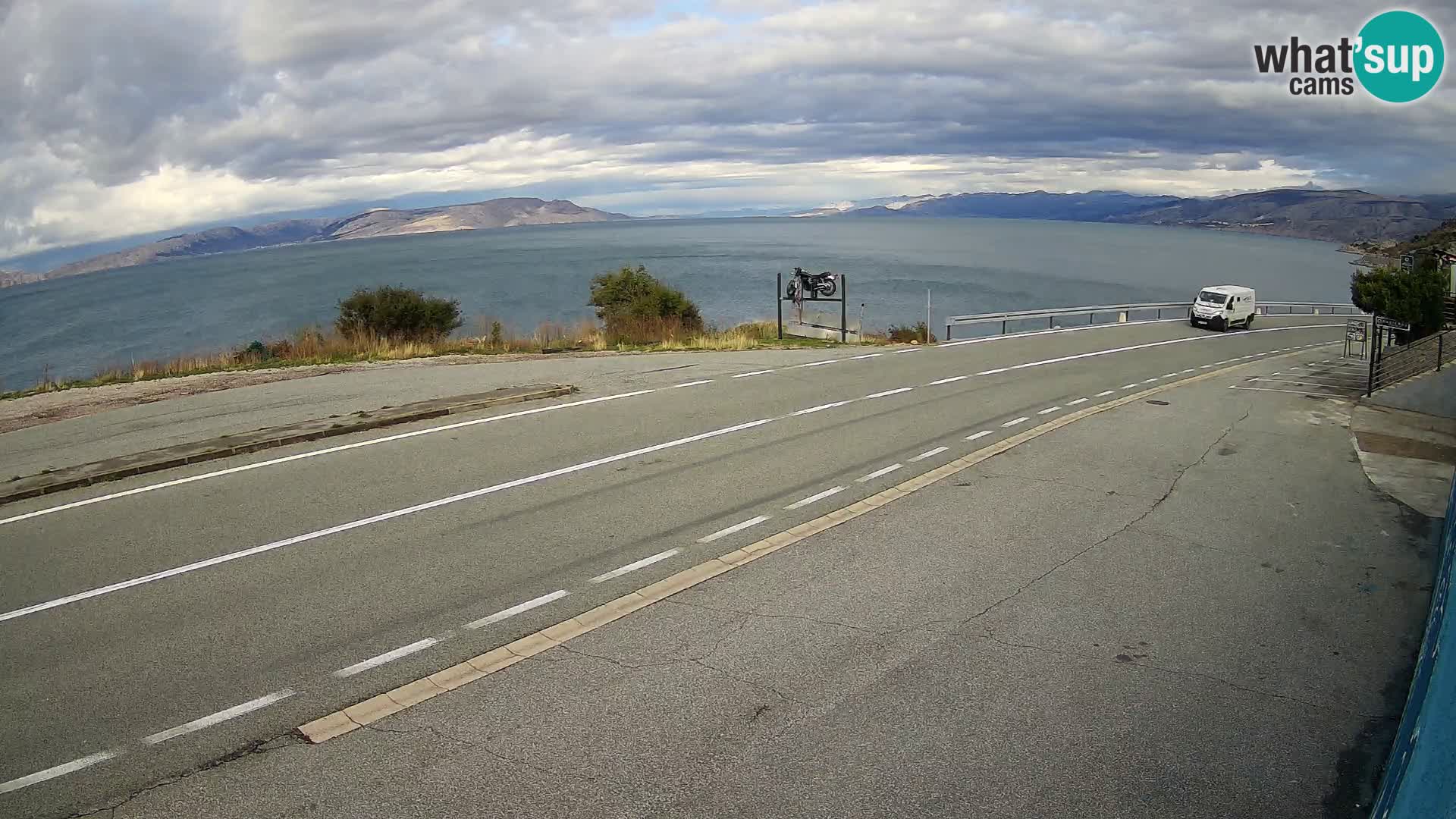 Webcam statale Adriatica D8 vicino SEGNA – Panorama su VEGLIA