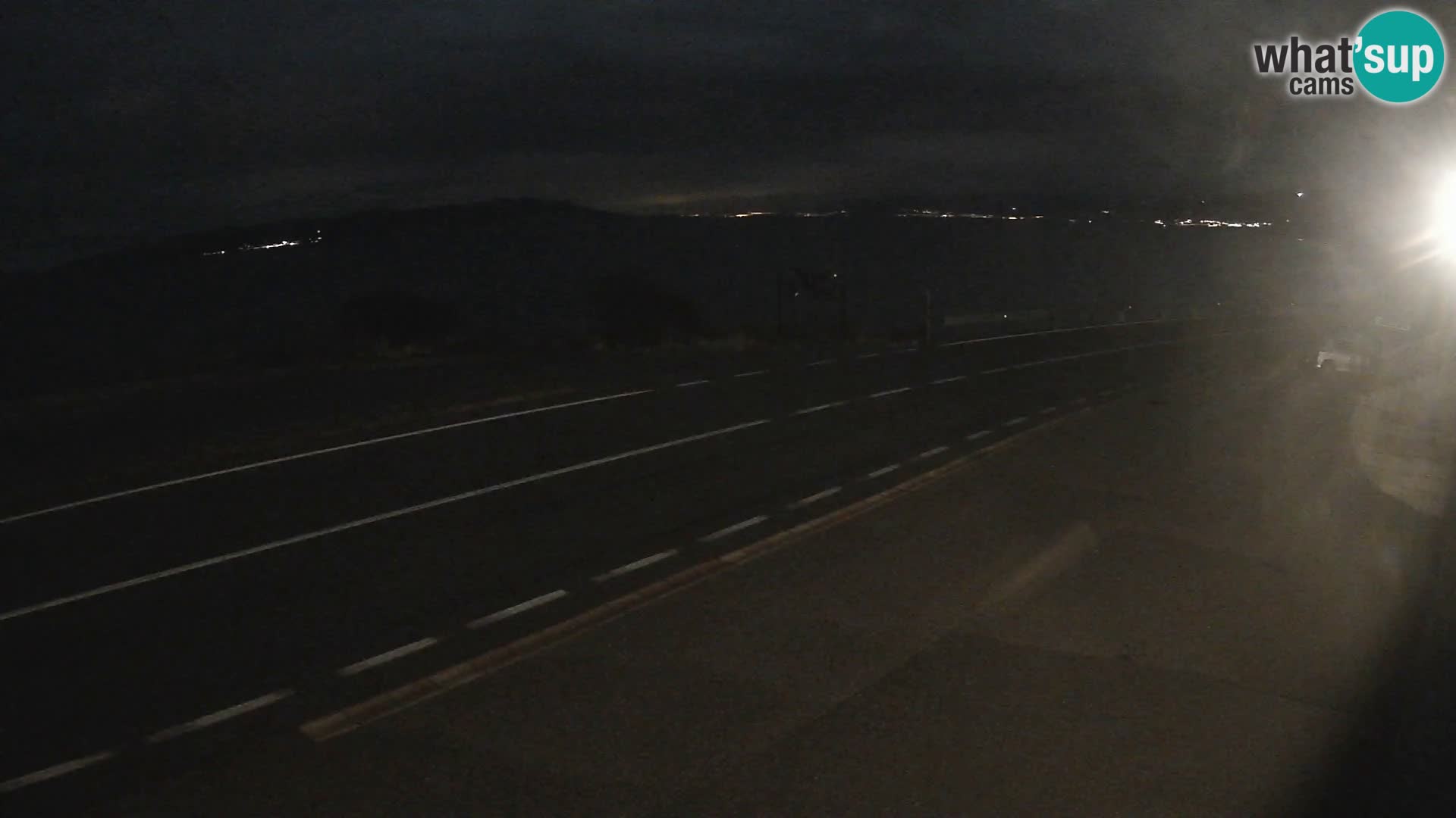 Webcam Adria-Autobahn D8 bei SENJ – Blick auf die Insel KRK