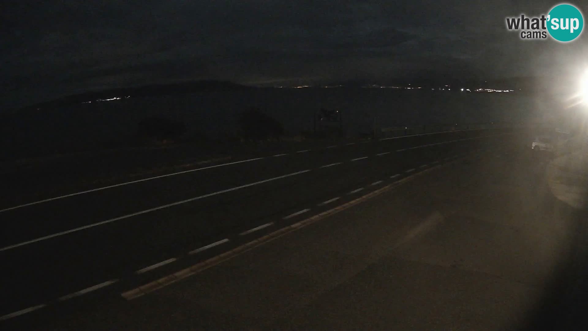Webcam autoroute Adriatique D8 près de SENJ – vue sur l’île de KRK