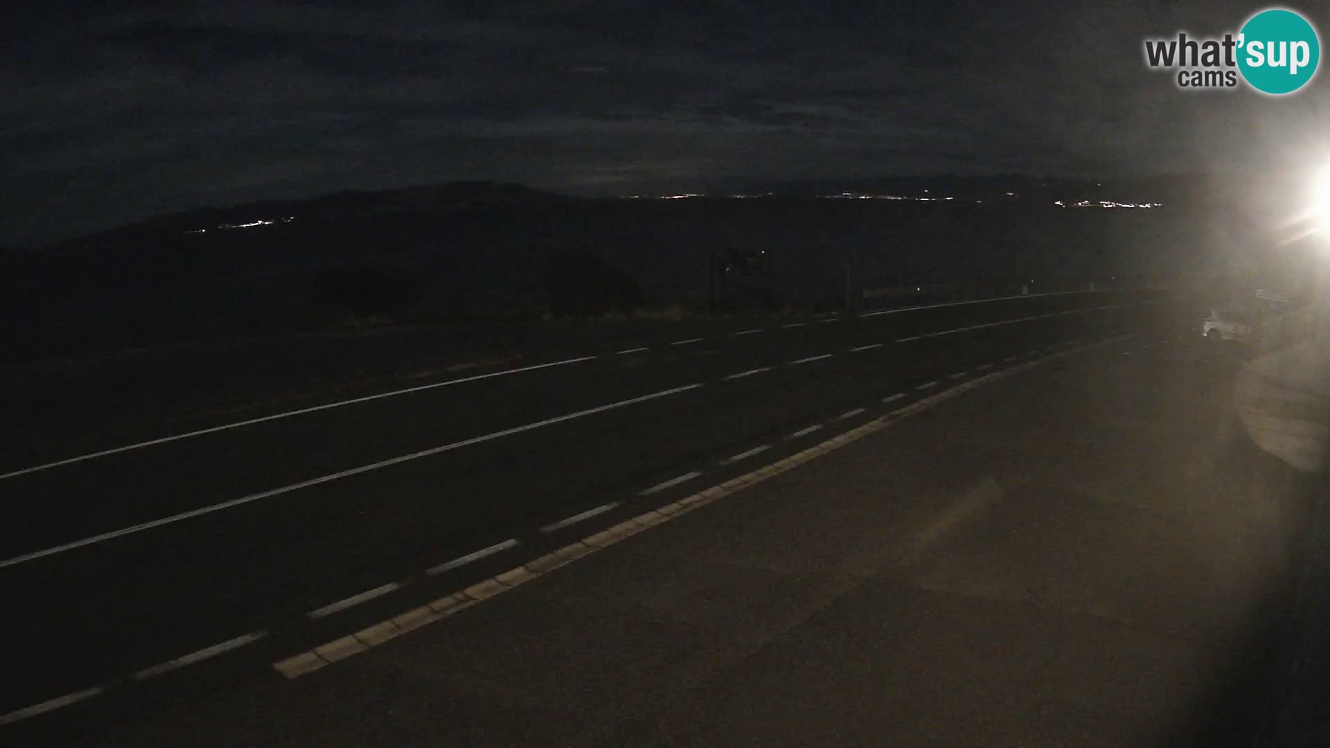Webcam Adria-Autobahn D8 bei SENJ – Blick auf die Insel KRK