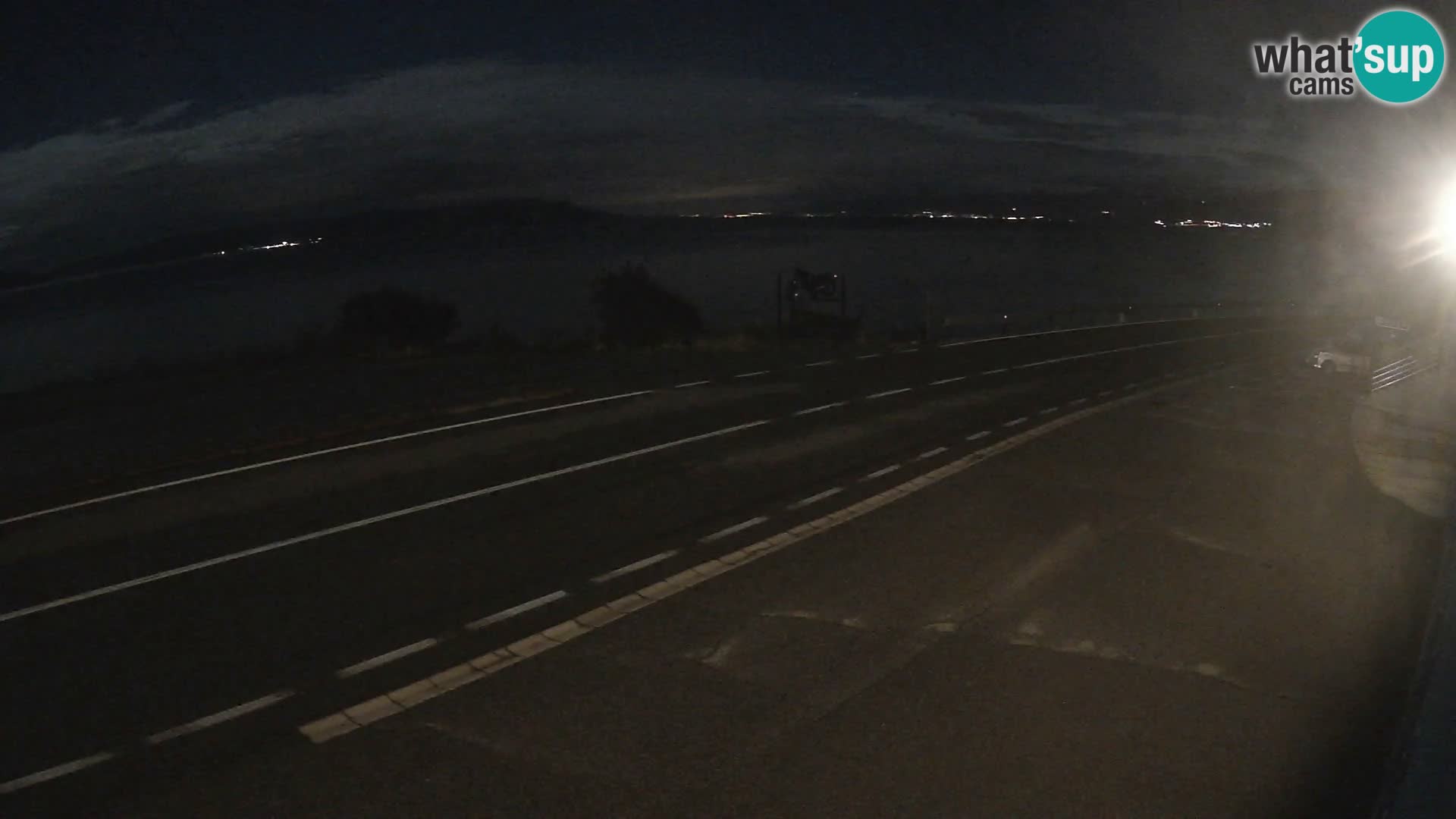 Webcam Adria-Autobahn D8 bei SENJ – Blick auf die Insel KRK