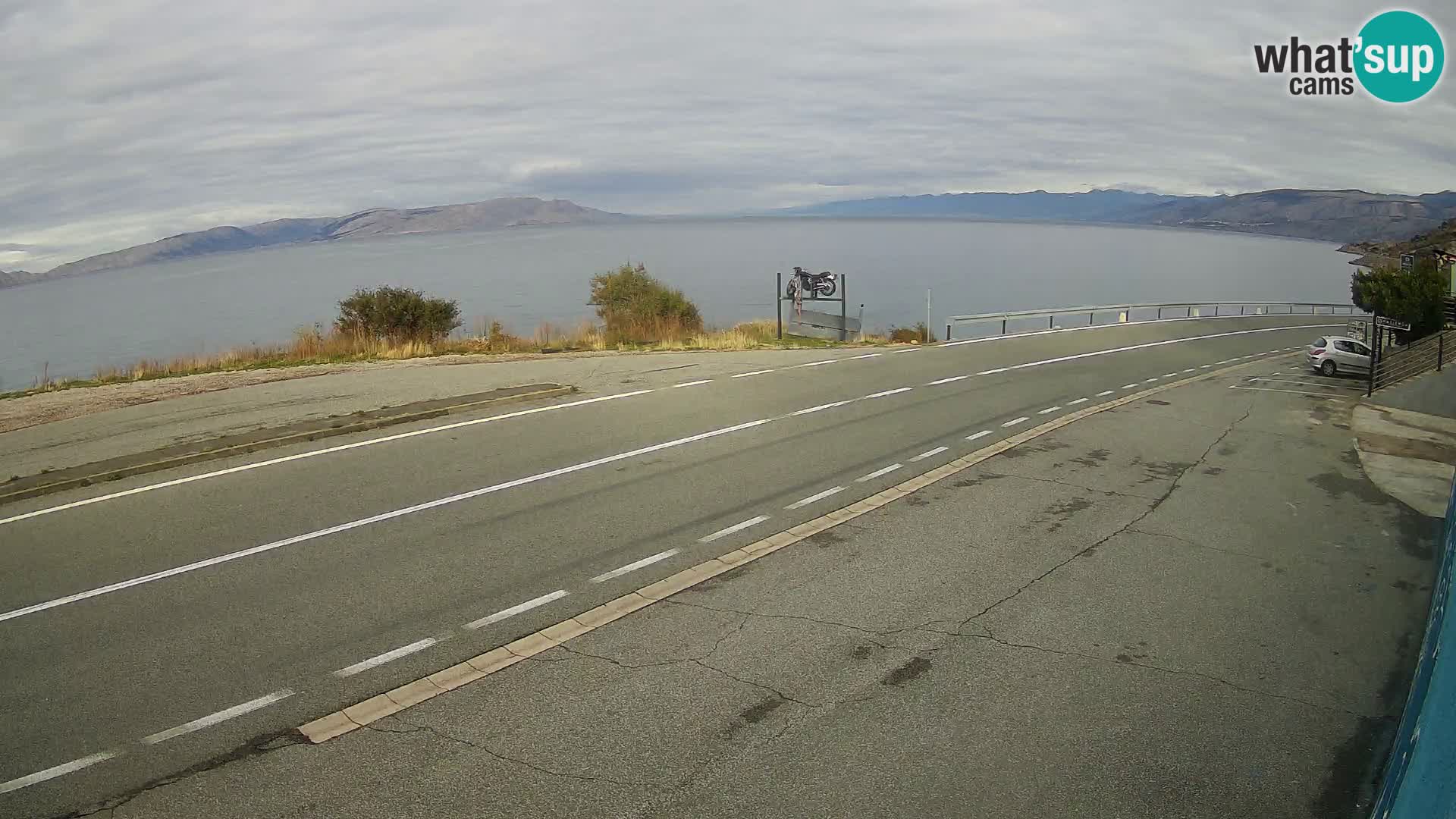 Webcam statale Adriatica D8 vicino SEGNA – Panorama su VEGLIA