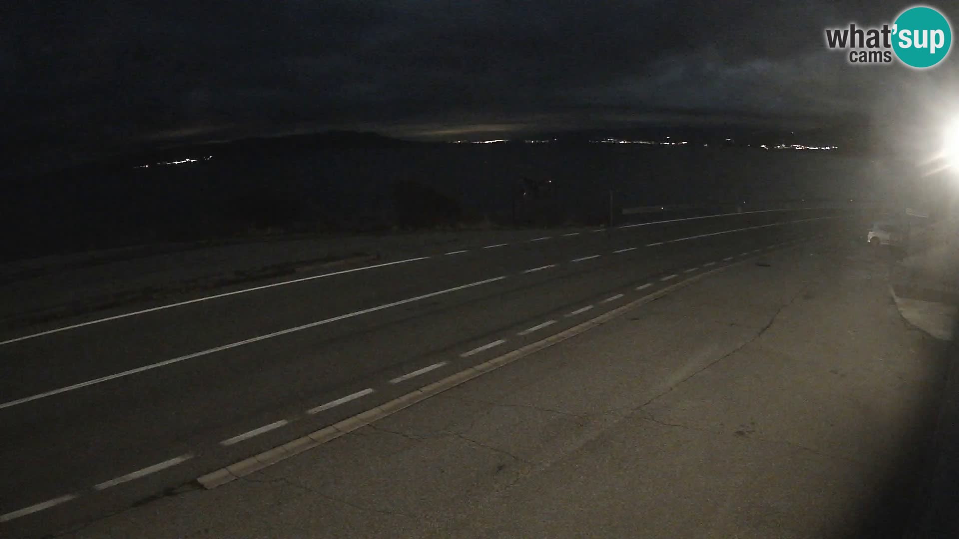 Webcam Adriatic highway D8 near SENJ – view to KRK island