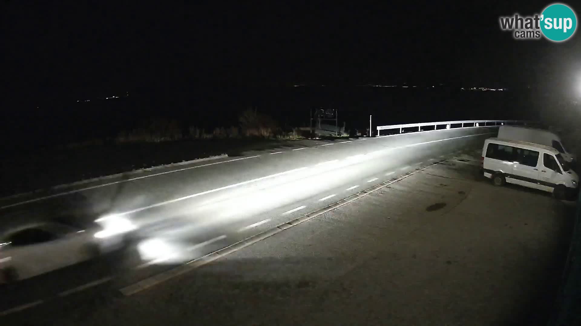 Webcam Adriatic highway D8 near SENJ – view to KRK island