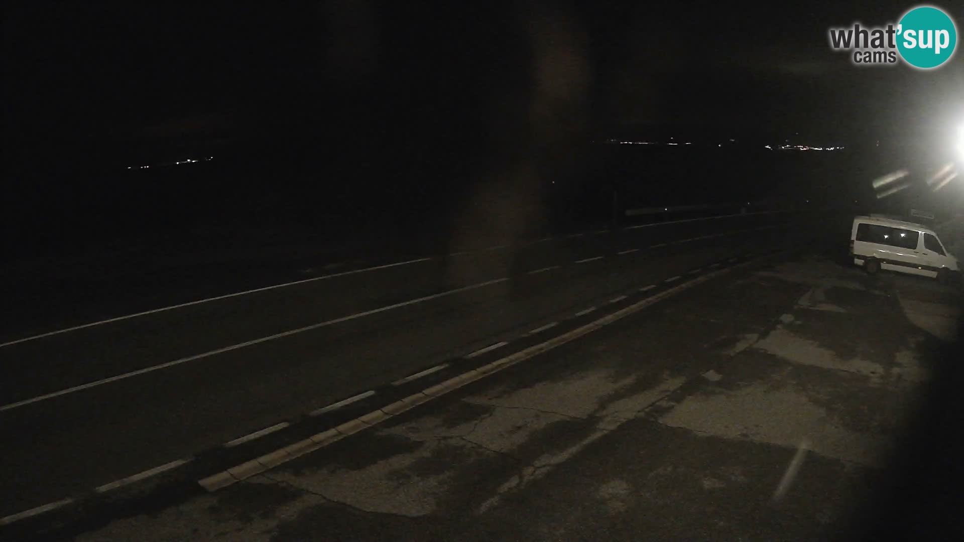 Webcam Adria-Autobahn D8 bei SENJ – Blick auf die Insel KRK