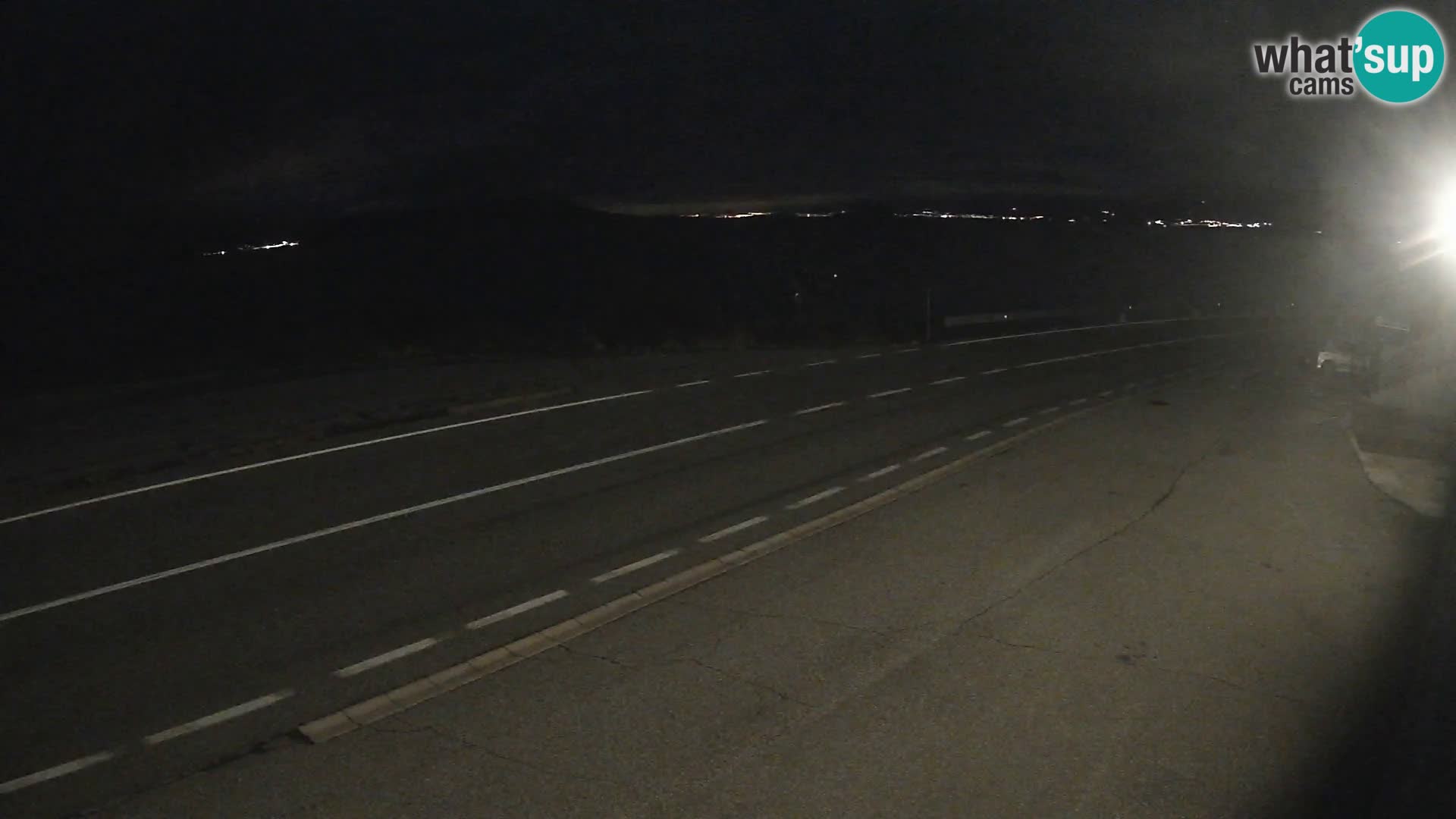 Webcam Adriatic highway D8 near SENJ – view to KRK island