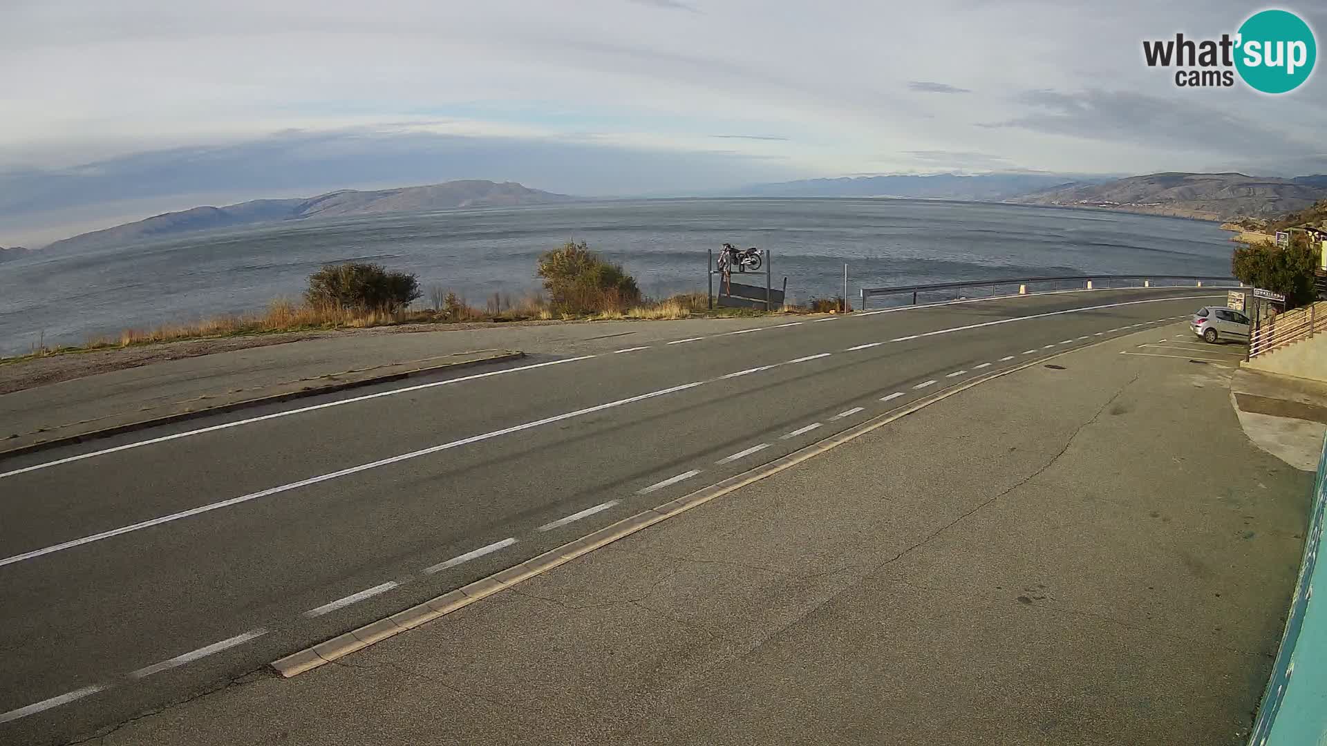 Web kamera Jadranska Magistrala kod SENJa – pogled na KRK