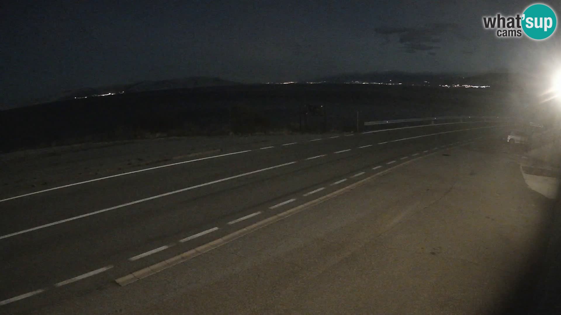 Webcam statale Adriatica D8 vicino SEGNA – Panorama su VEGLIA