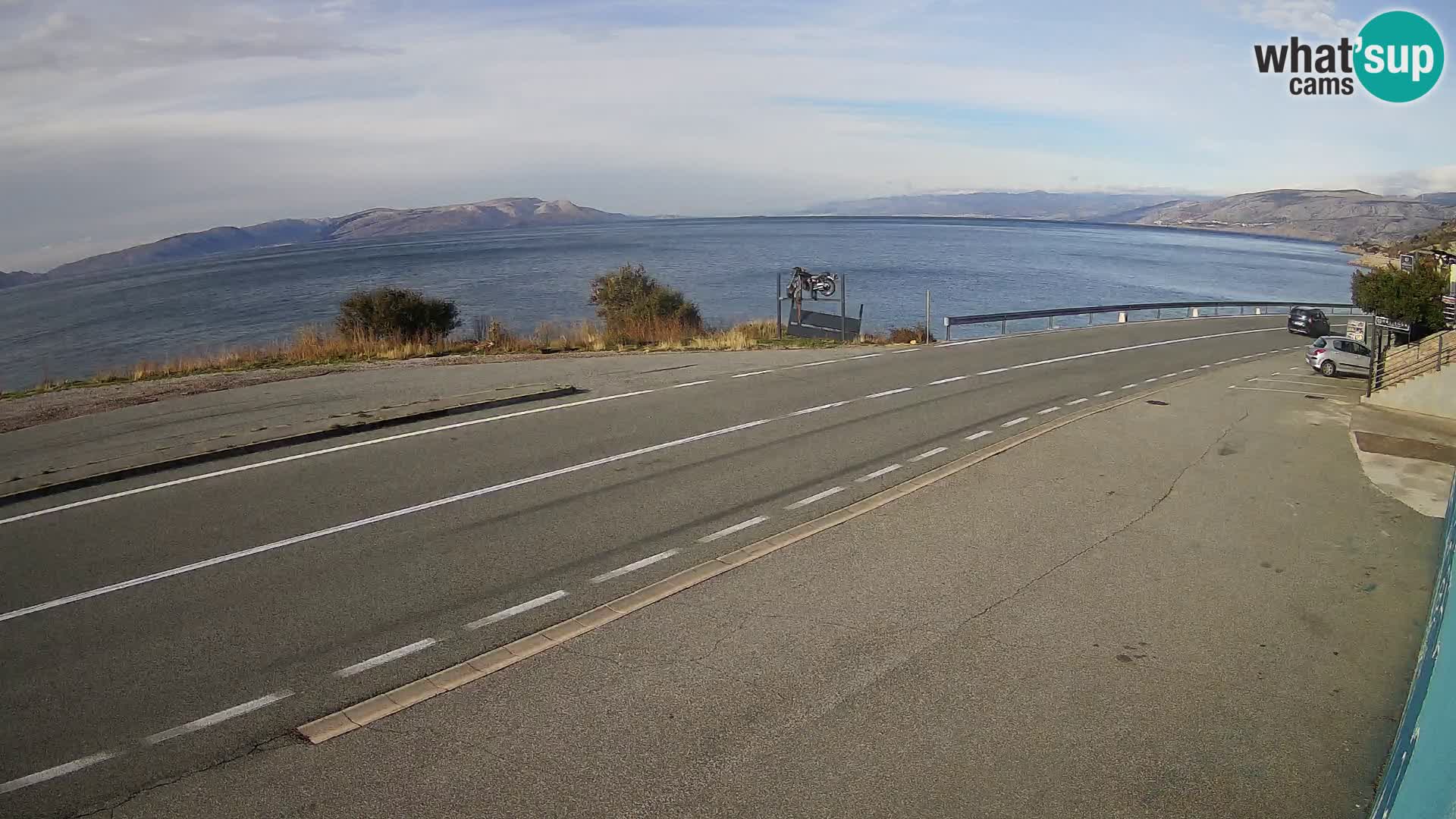 Webcam statale Adriatica D8 vicino SEGNA – Panorama su VEGLIA