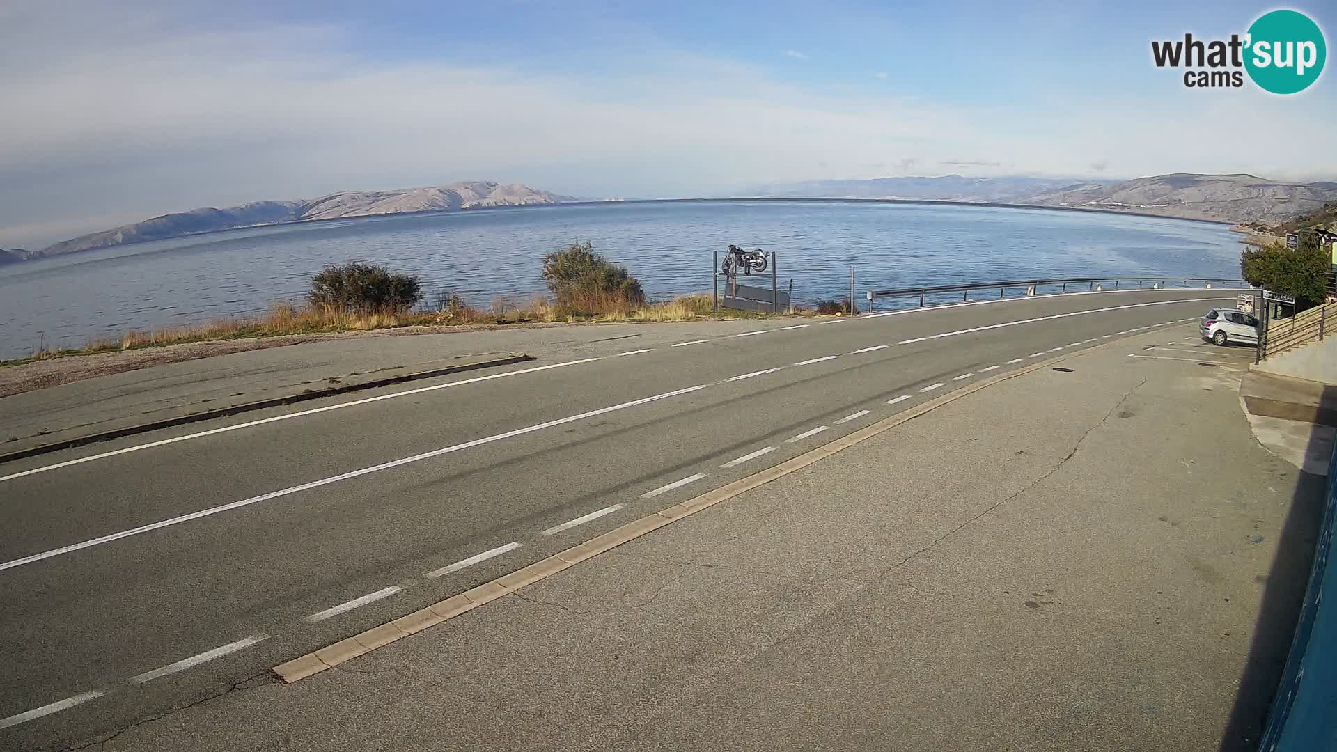 Webcam statale Adriatica D8 vicino SEGNA – Panorama su VEGLIA