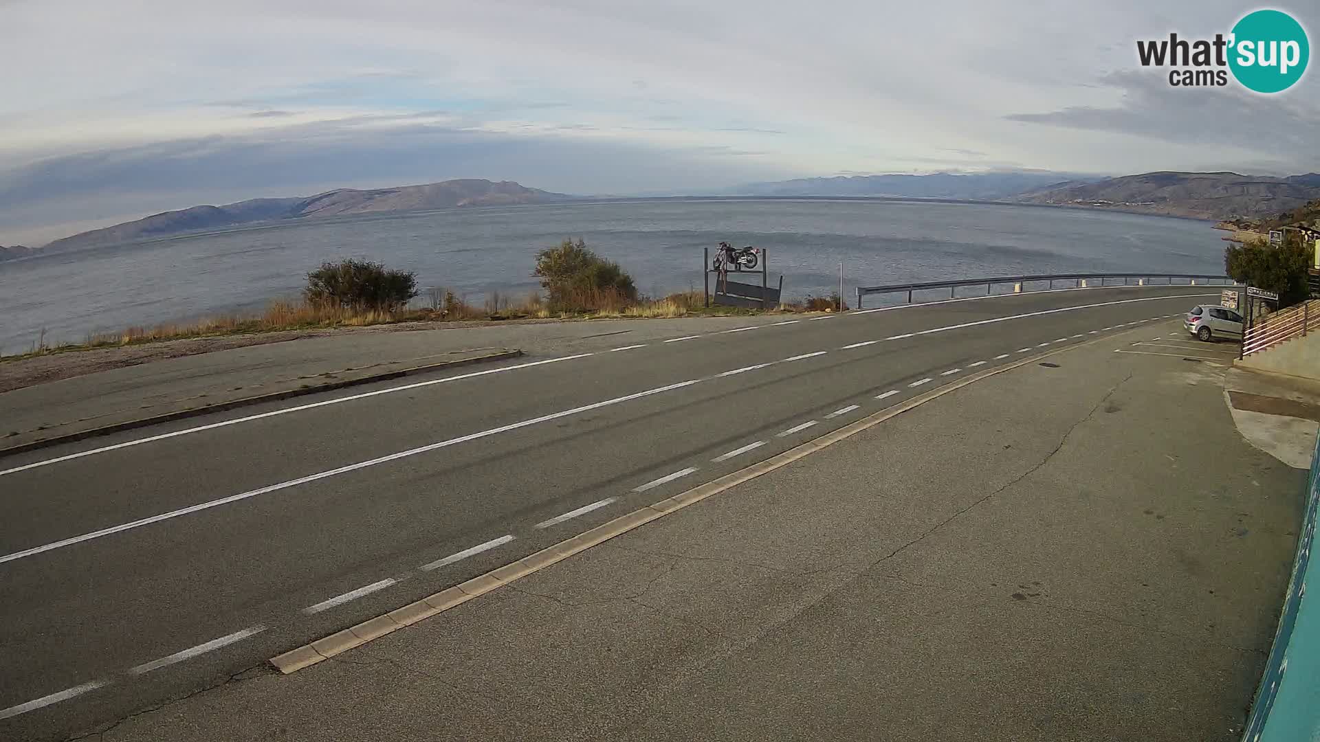 Webcam statale Adriatica D8 vicino SEGNA – Panorama su VEGLIA