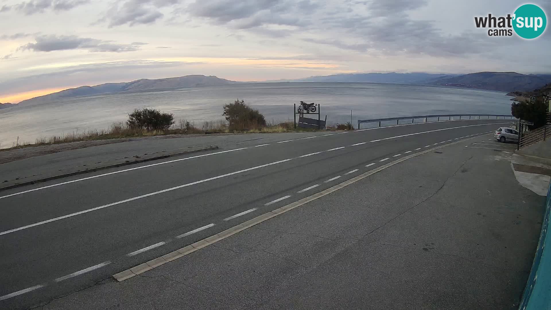 Webcam statale Adriatica D8 vicino SEGNA – Panorama su VEGLIA