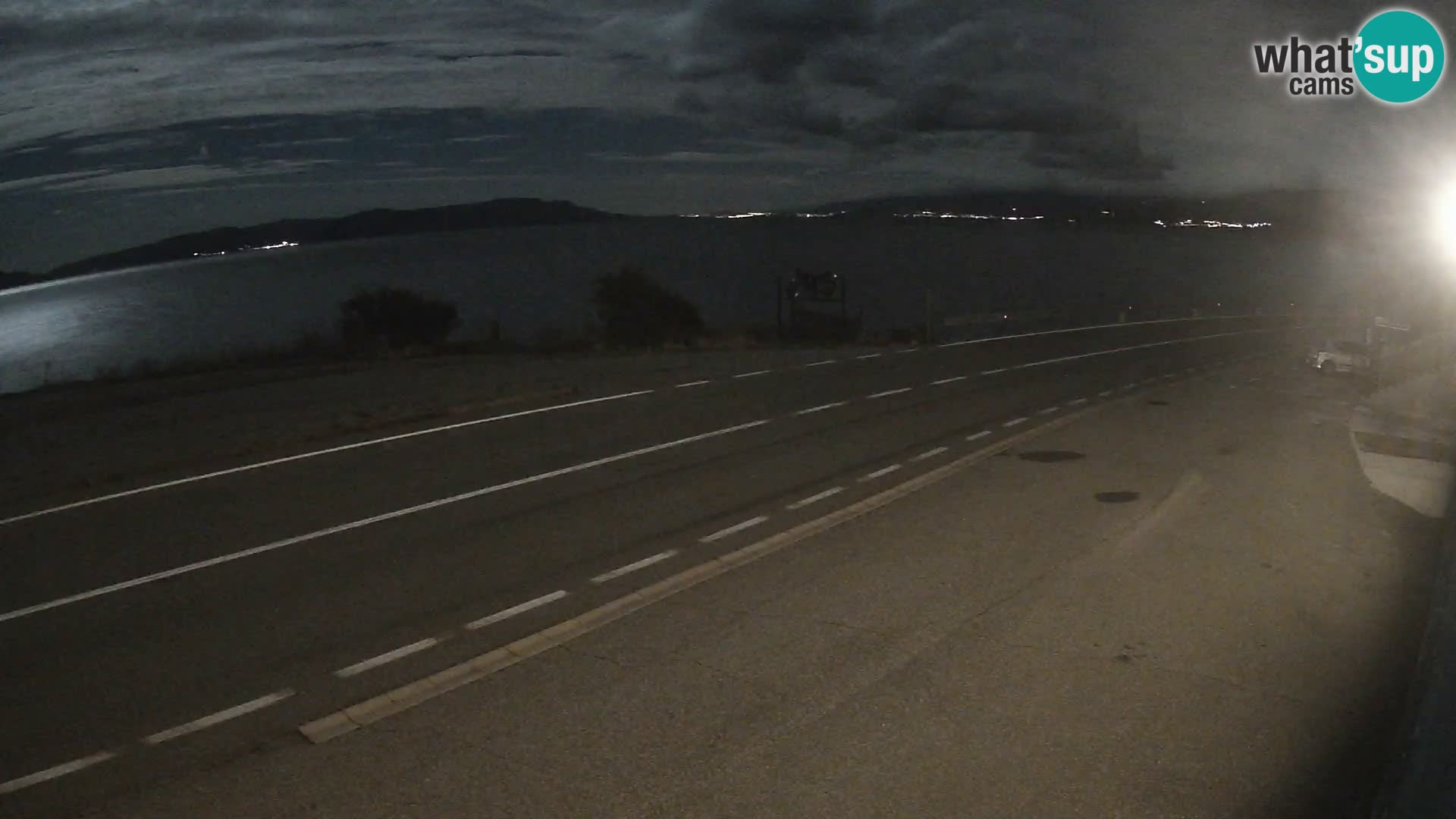 Webcam Adriatic highway D8 near SENJ – view to KRK island