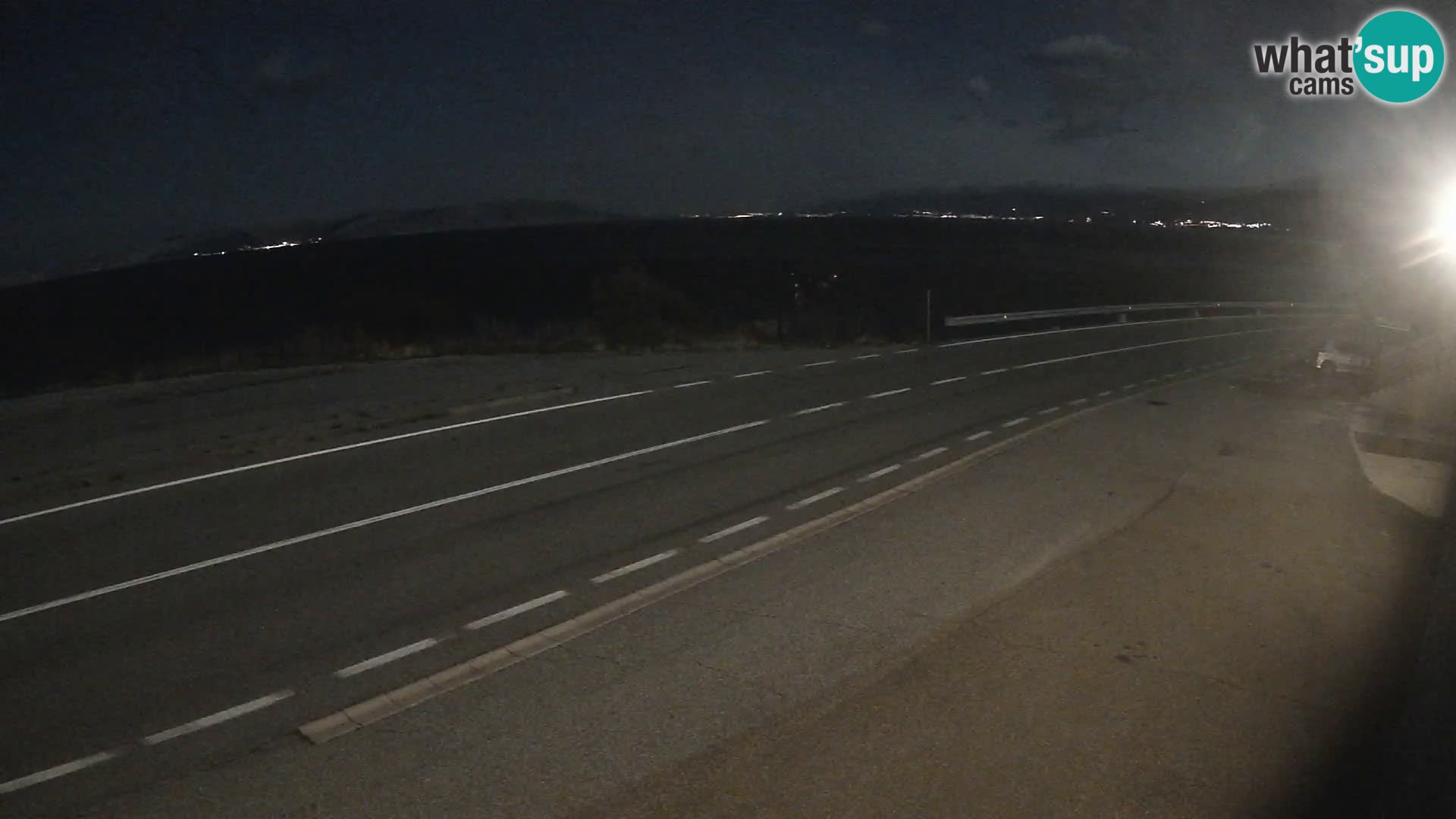 Webcam autoroute Adriatique D8 près de SENJ – vue sur l’île de KRK