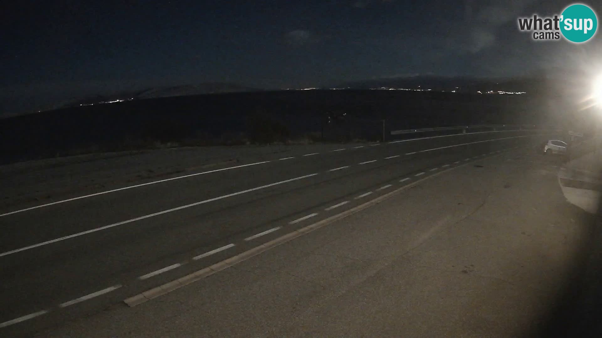 Webcam Adriatic highway D8 near SENJ – view to KRK island