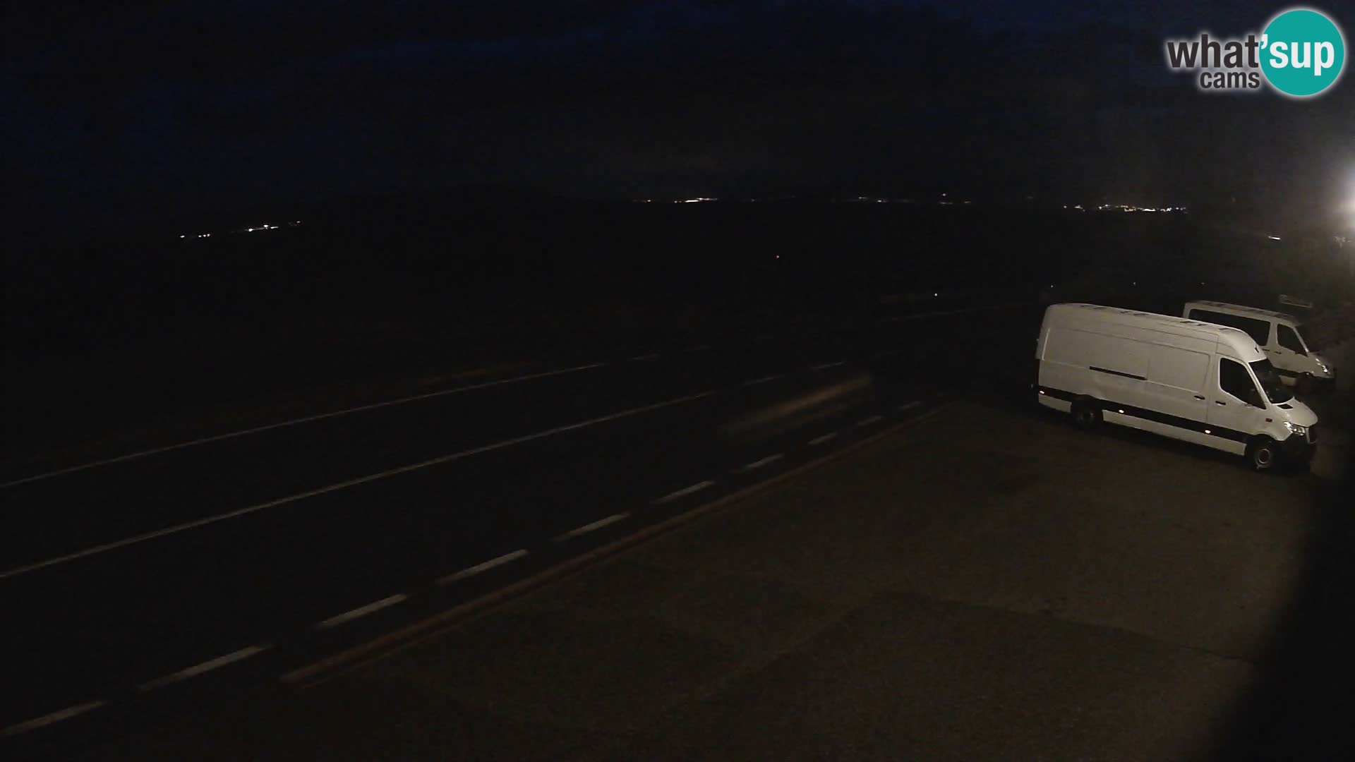 Webcam Adriatic highway D8 near SENJ – view to KRK island