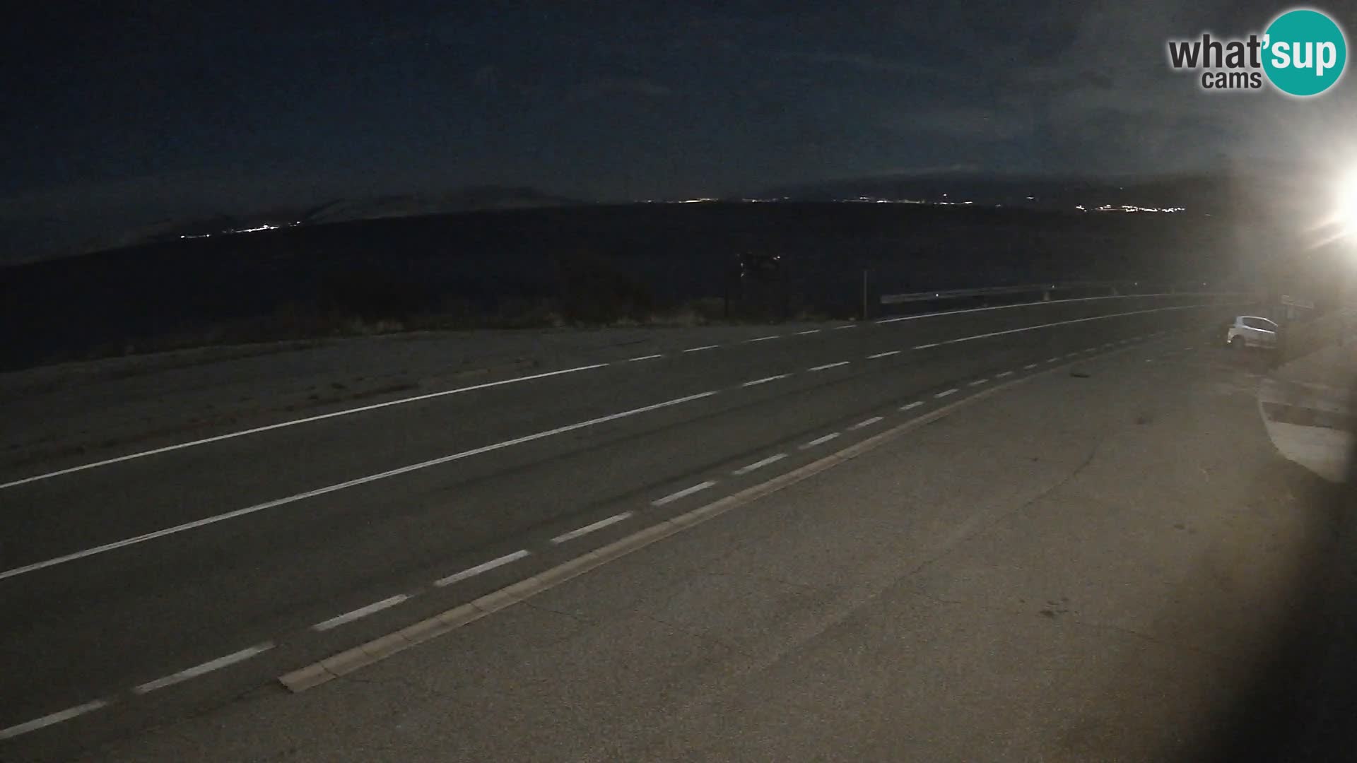 Webcam Adriatic highway D8 near SENJ – view to KRK island