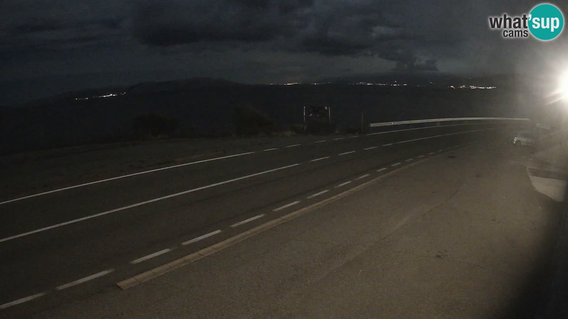 Webcam Adriatic highway D8 near SENJ – view to KRK island
