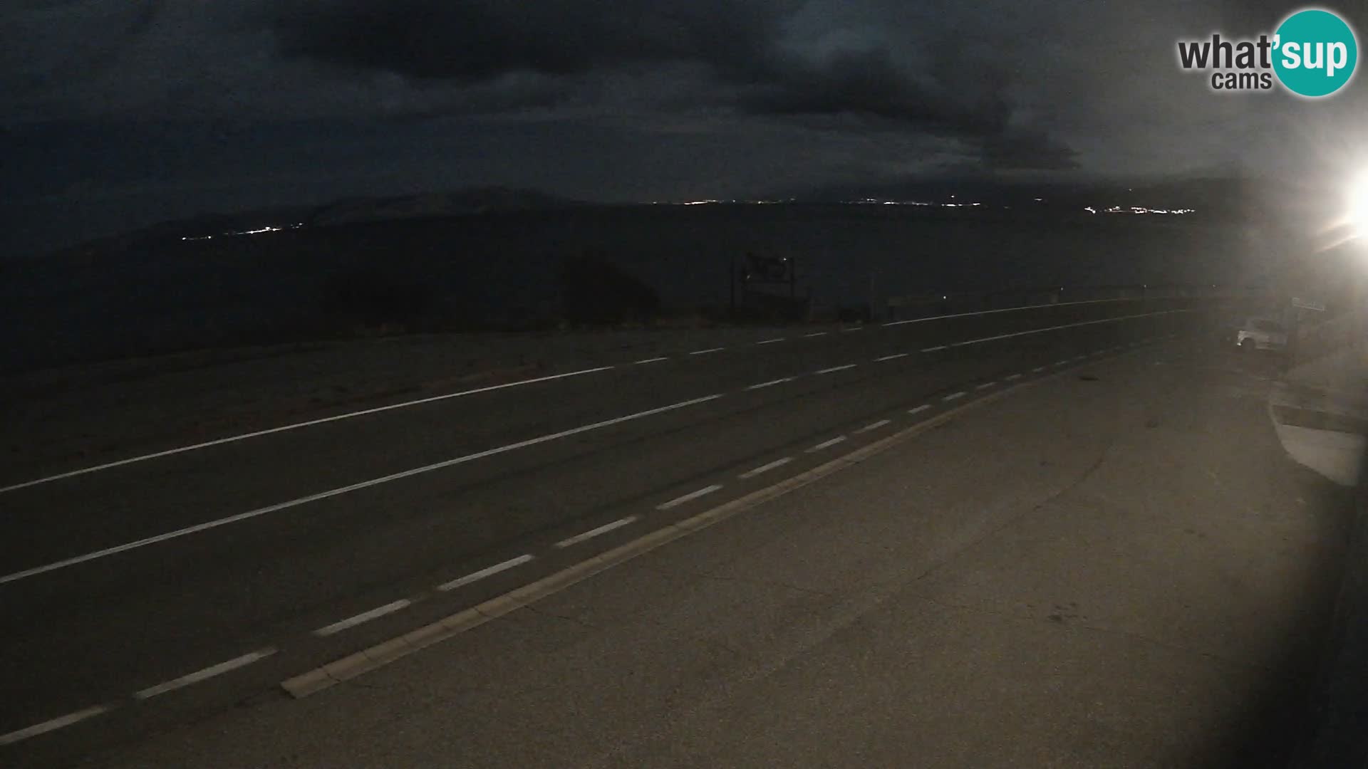 Webcam Adriatic highway D8 near SENJ – view to KRK island