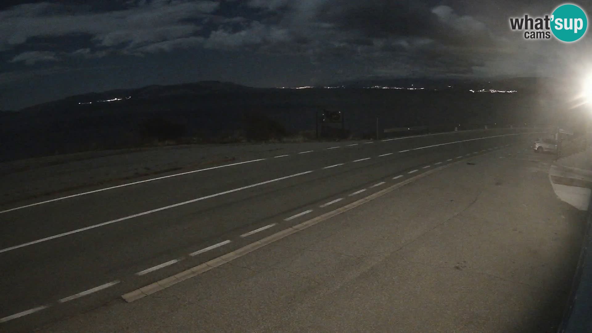 Webcam Adria-Autobahn D8 bei SENJ – Blick auf die Insel KRK