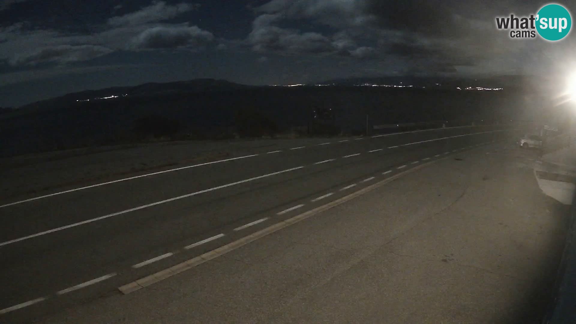 Webcam Adriatic highway D8 near SENJ – view to KRK island