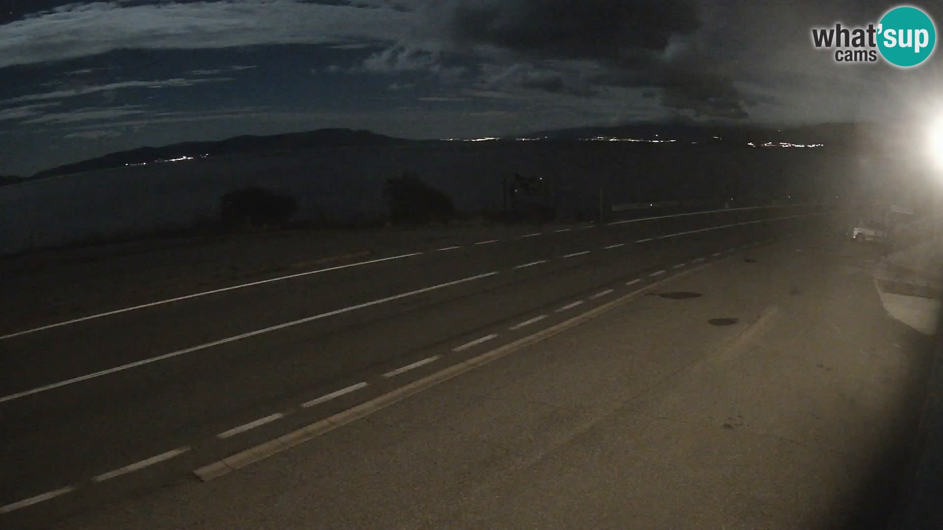 Webcam Adriatic highway D8 near SENJ – view to KRK island