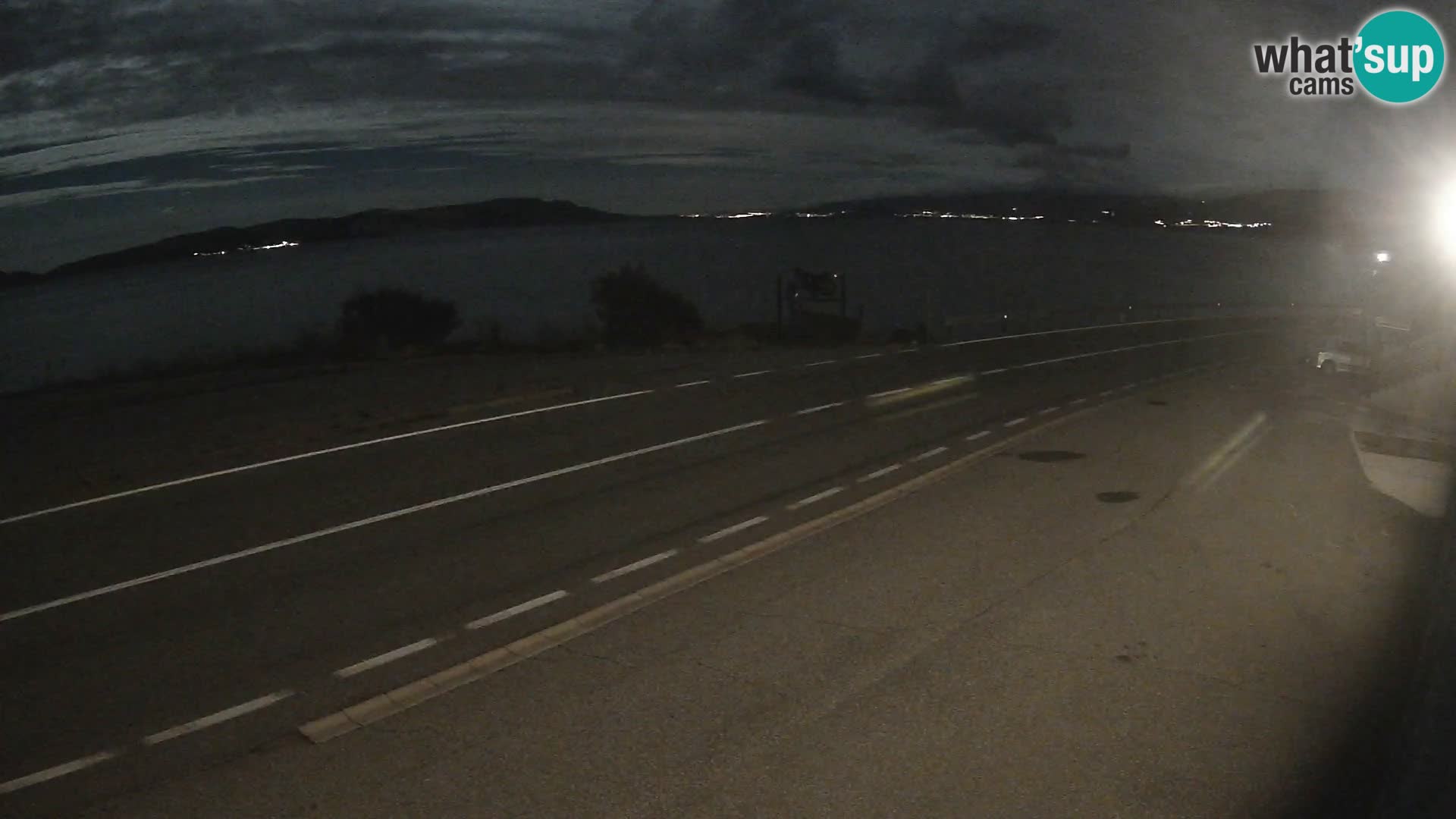 Webcam autoroute Adriatique D8 près de SENJ – vue sur l’île de KRK