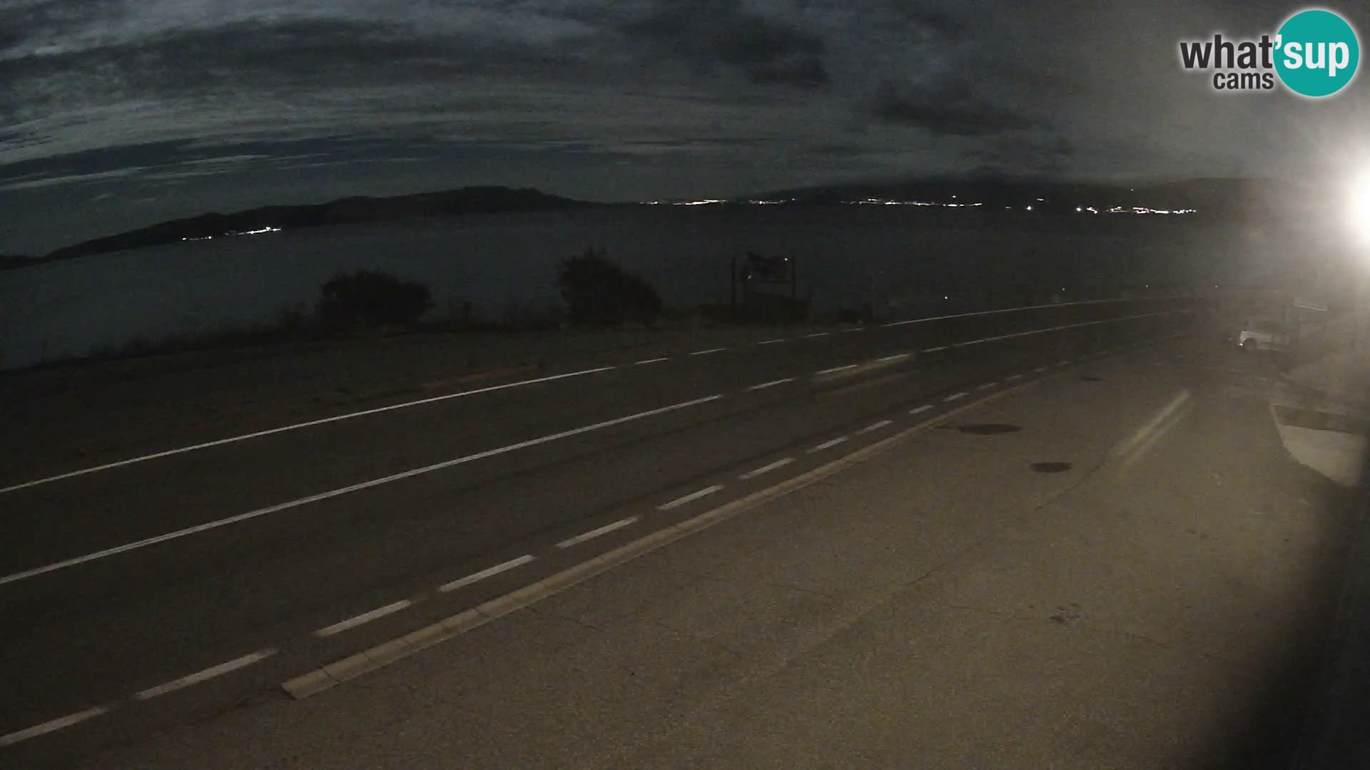 Webcam Adria-Autobahn D8 bei SENJ – Blick auf die Insel KRK
