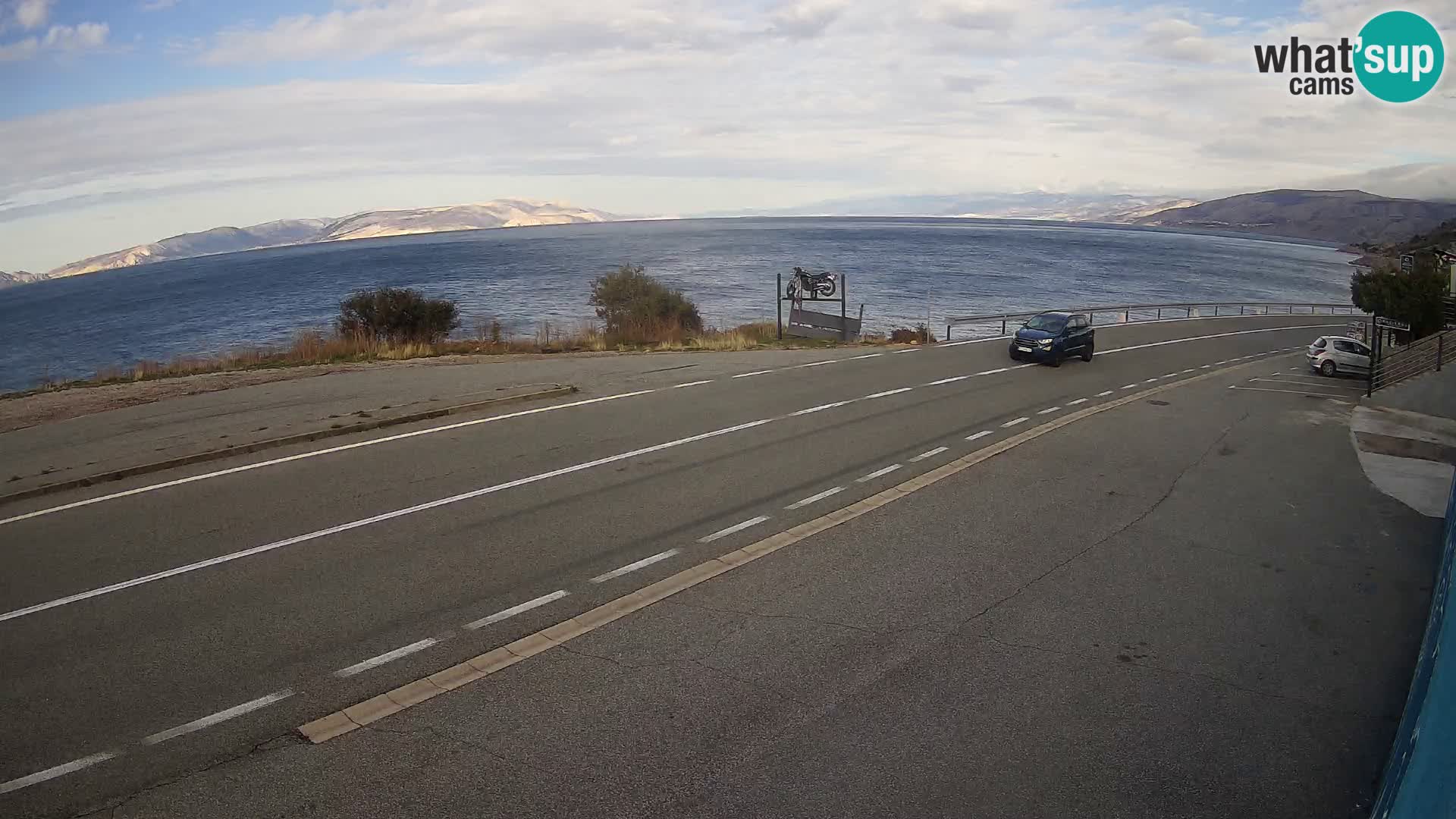 Webcam statale Adriatica D8 vicino SEGNA – Panorama su VEGLIA