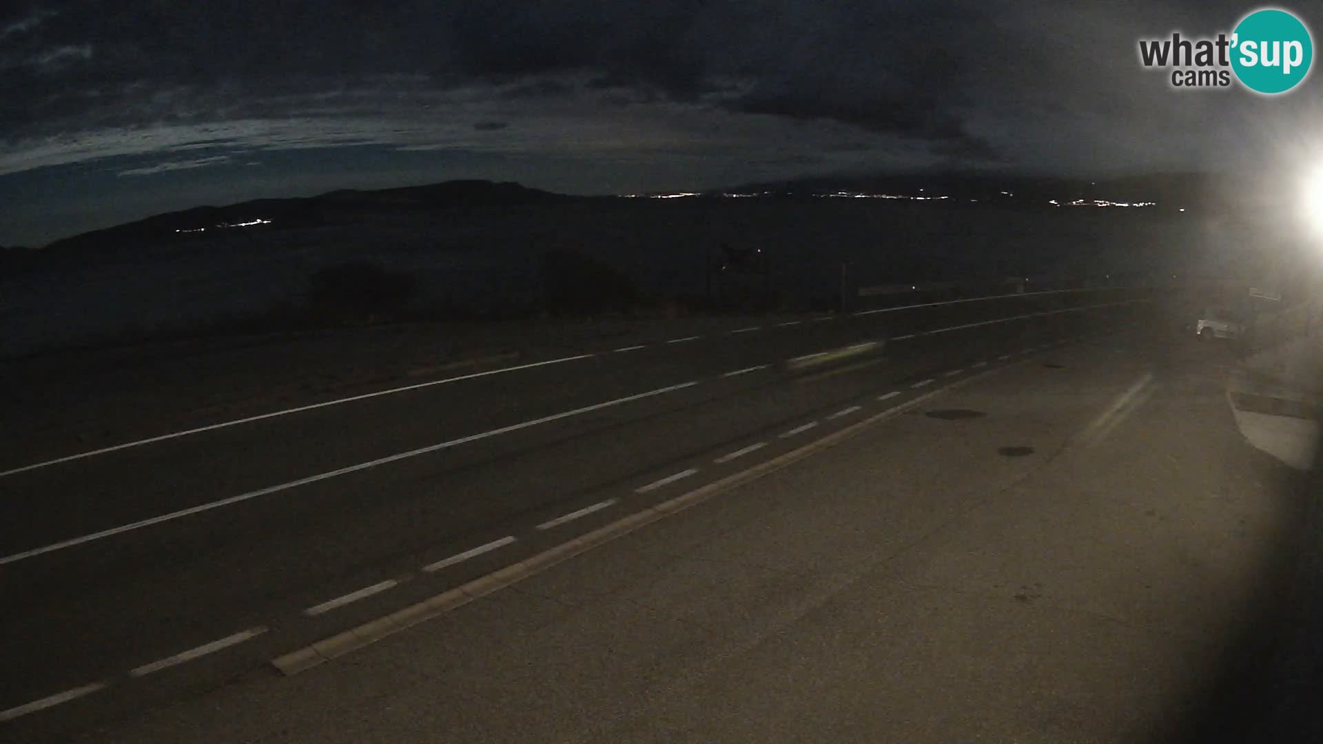 Webcam Adria-Autobahn D8 bei SENJ – Blick auf die Insel KRK