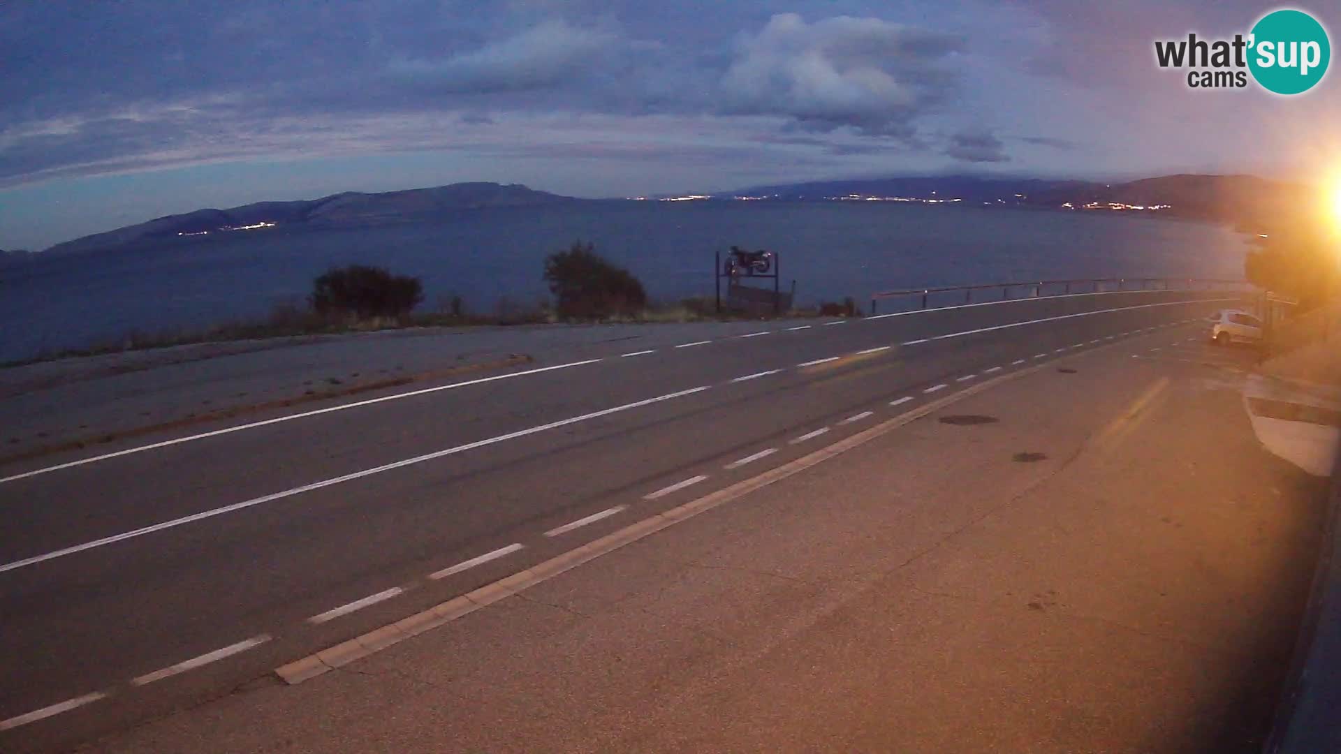 Webcam statale Adriatica D8 vicino SEGNA – Panorama su VEGLIA