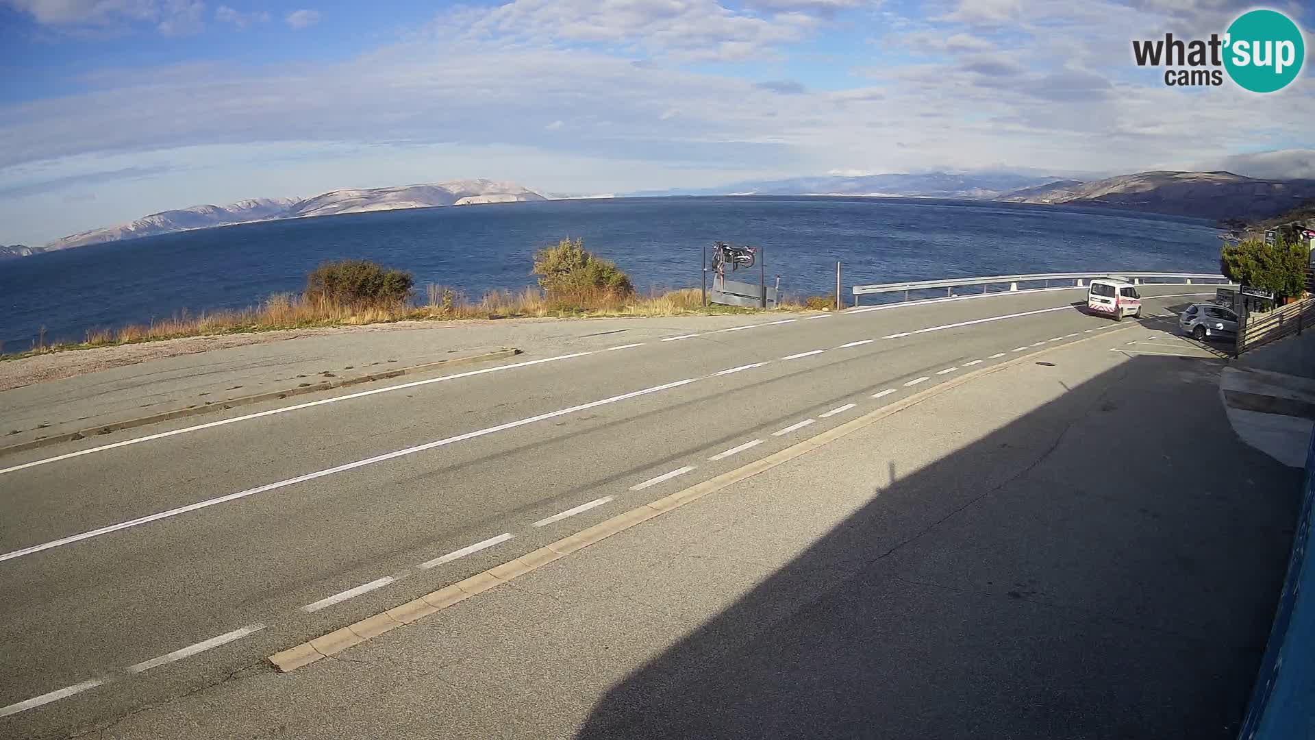 Webcam statale Adriatica D8 vicino SEGNA – Panorama su VEGLIA