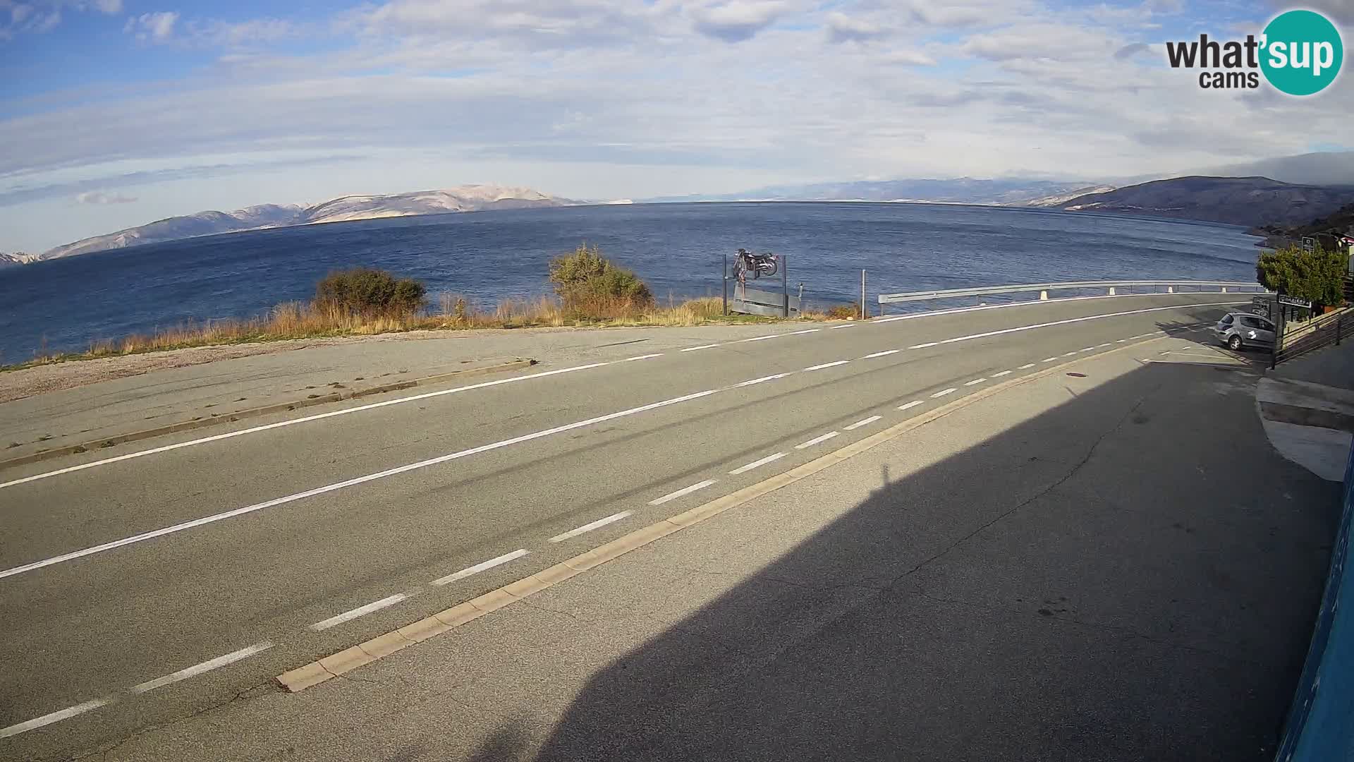 Webcam statale Adriatica D8 vicino SEGNA – Panorama su VEGLIA