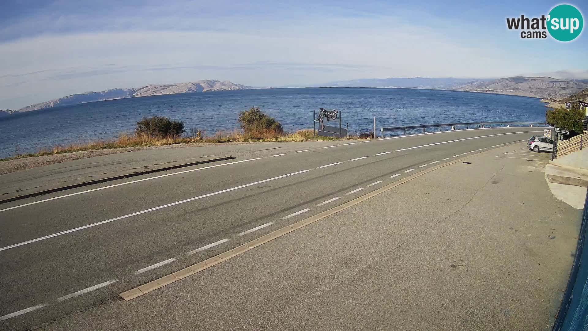 Webcam statale Adriatica D8 vicino SEGNA – Panorama su VEGLIA