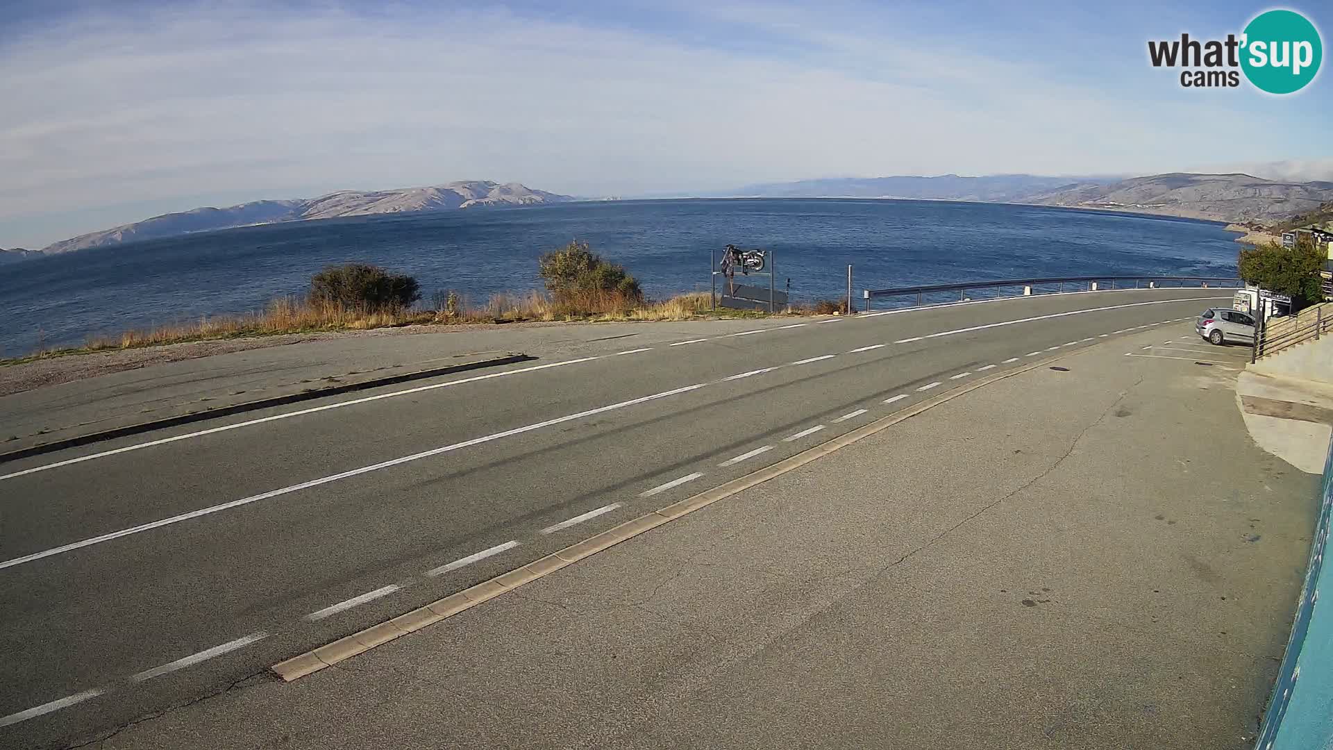 Webcam statale Adriatica D8 vicino SEGNA – Panorama su VEGLIA