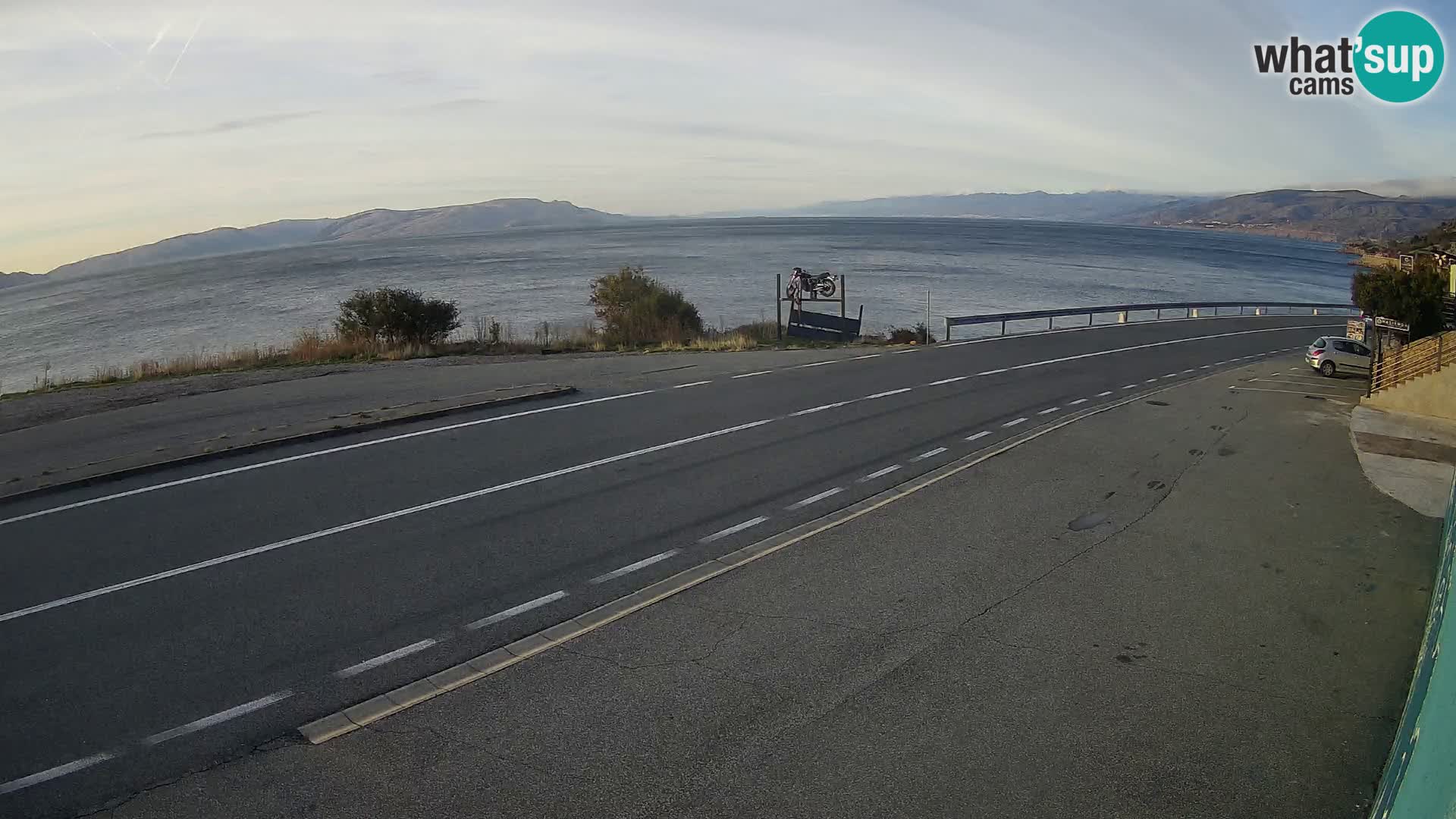 Webcam statale Adriatica D8 vicino SEGNA – Panorama su VEGLIA