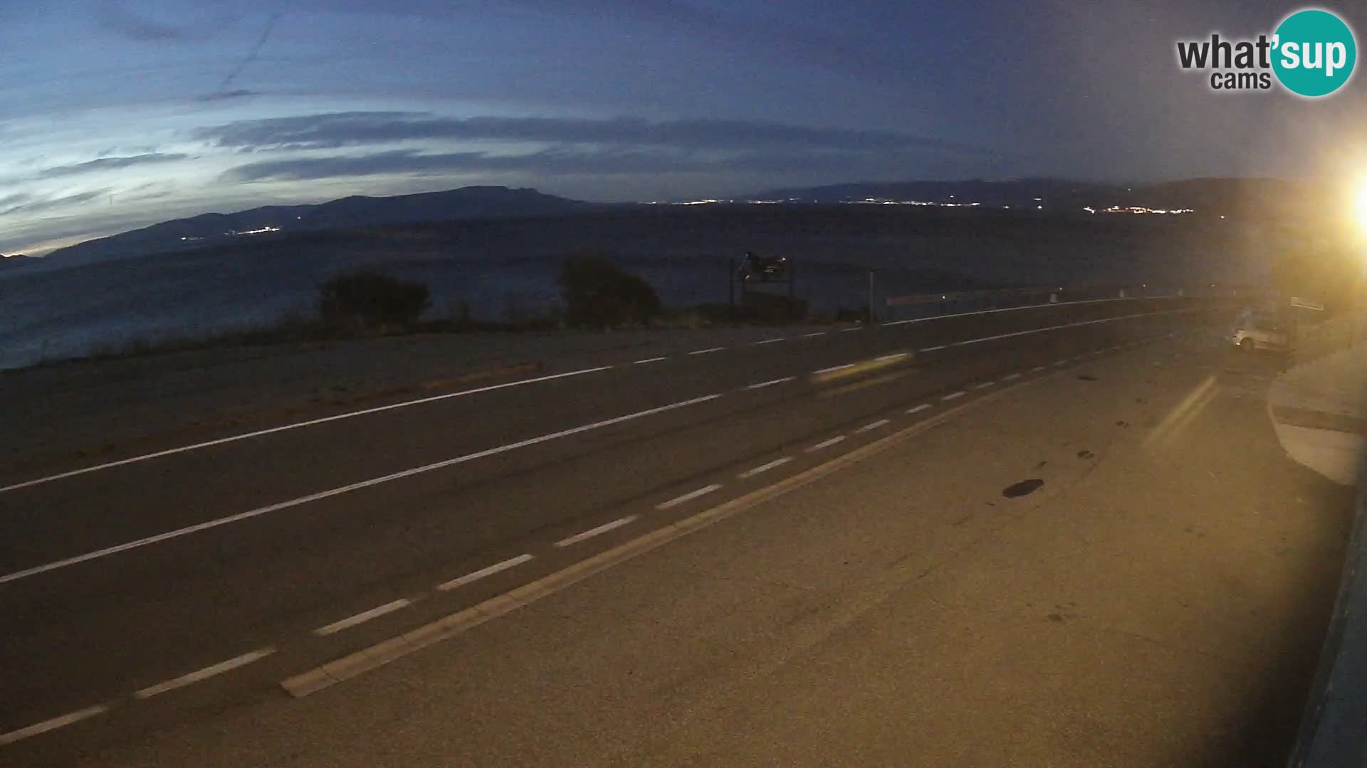 Webcam statale Adriatica D8 vicino SEGNA – Panorama su VEGLIA