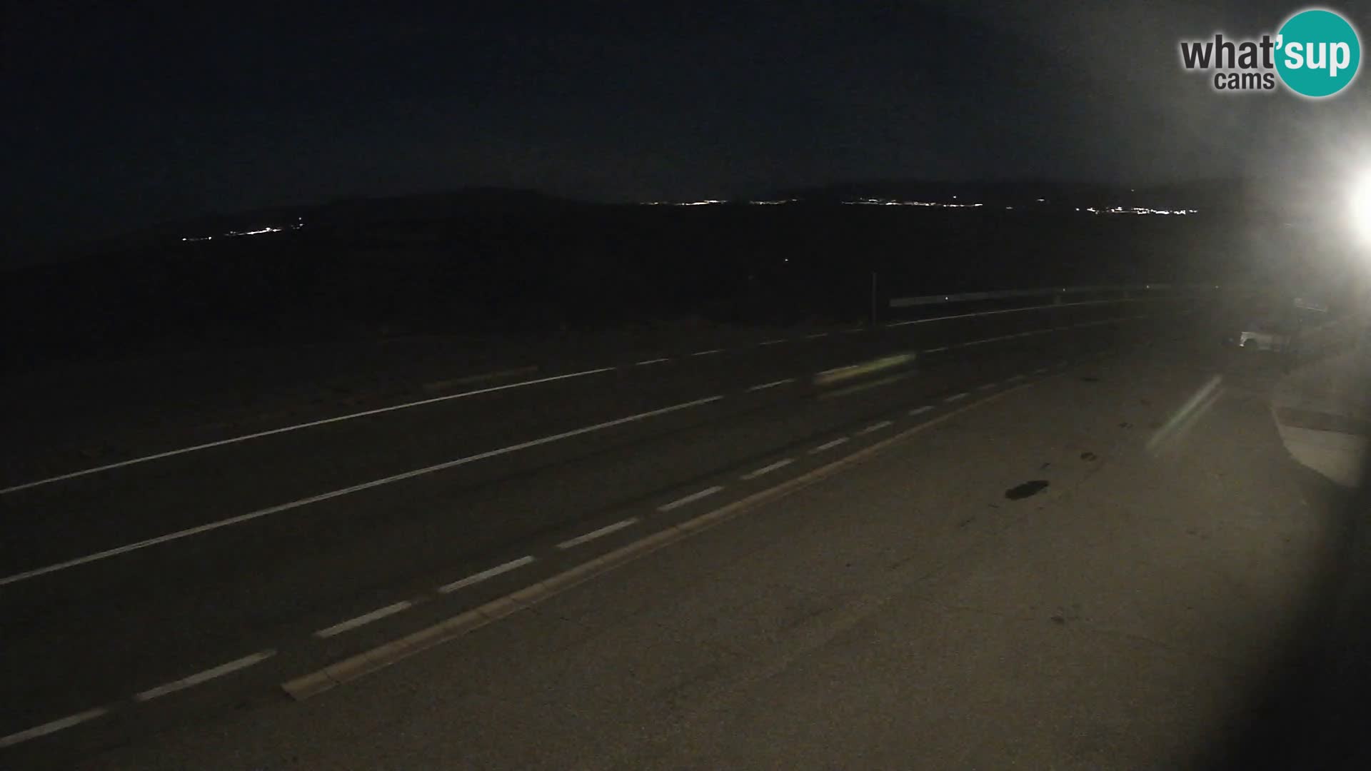 Webcam Adriatic highway D8 near SENJ – view to KRK island
