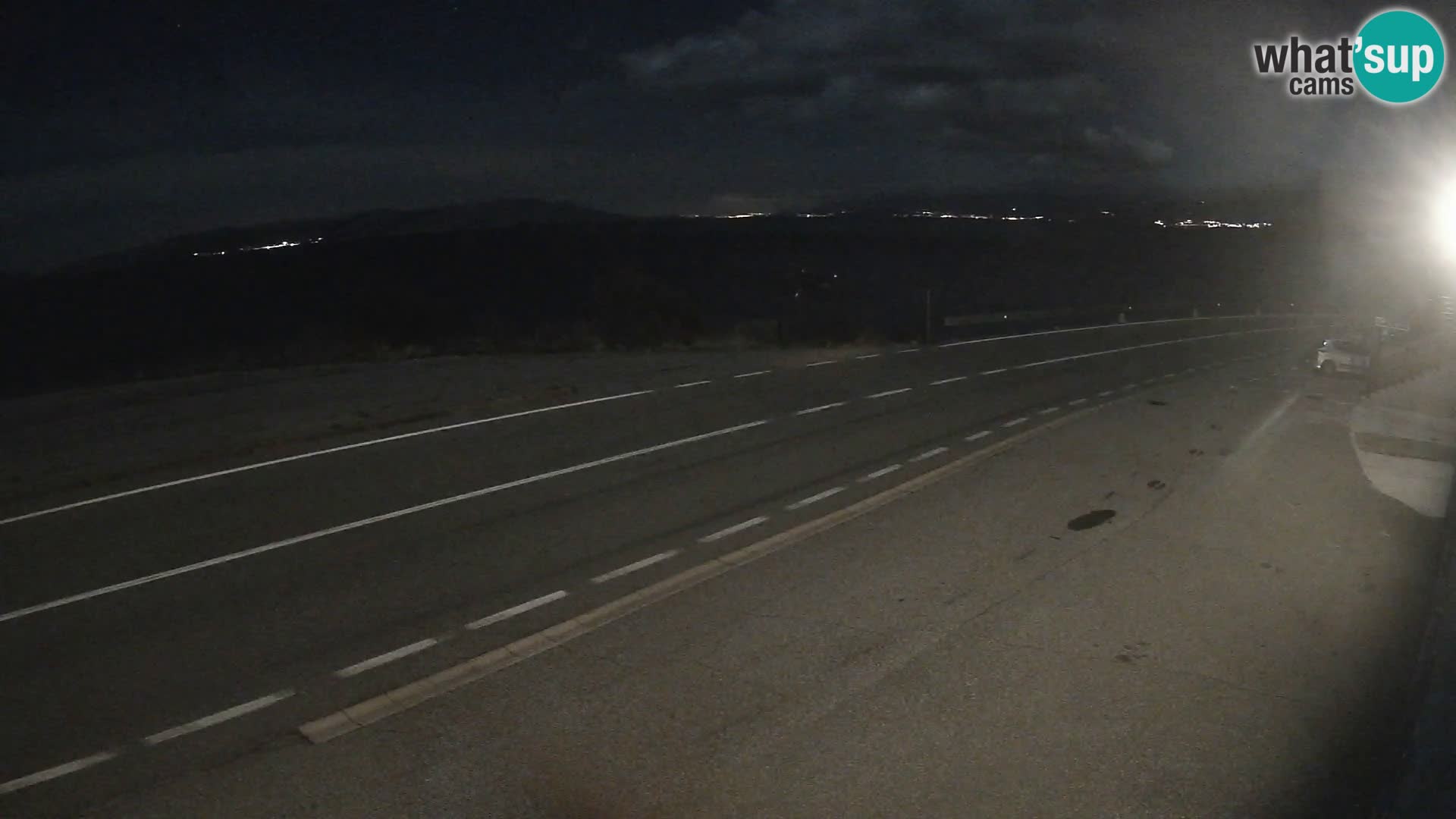 Webcam autoroute Adriatique D8 près de SENJ – vue sur l’île de KRK