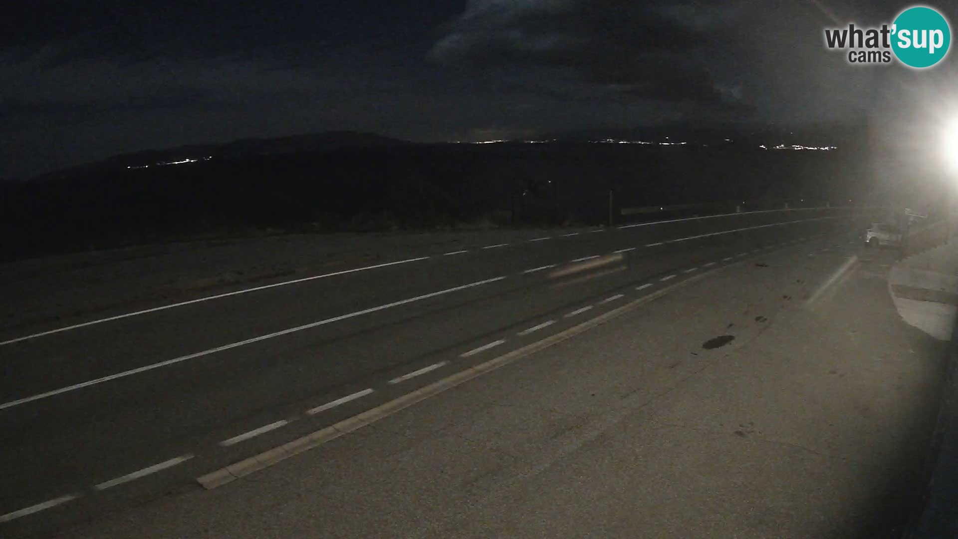 Webcam autoroute Adriatique D8 près de SENJ – vue sur l’île de KRK