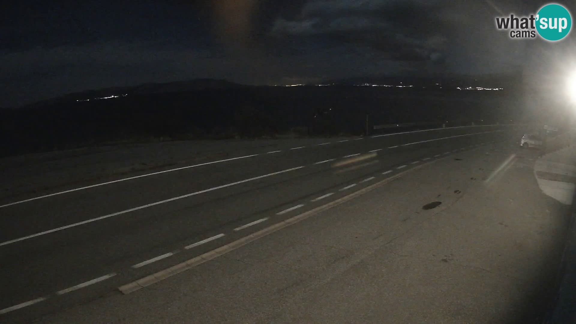 Webcam Adria-Autobahn D8 bei SENJ – Blick auf die Insel KRK