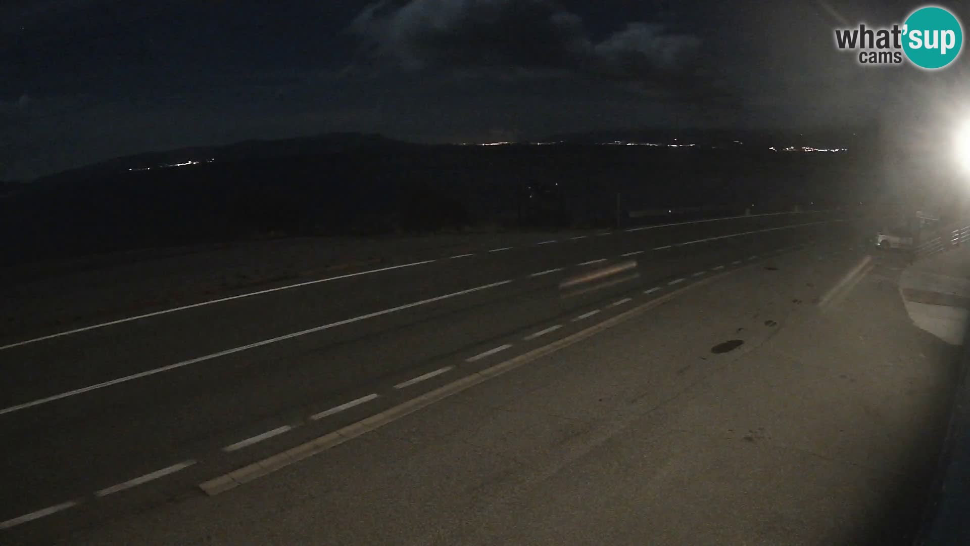 Webcam Adria-Autobahn D8 bei SENJ – Blick auf die Insel KRK