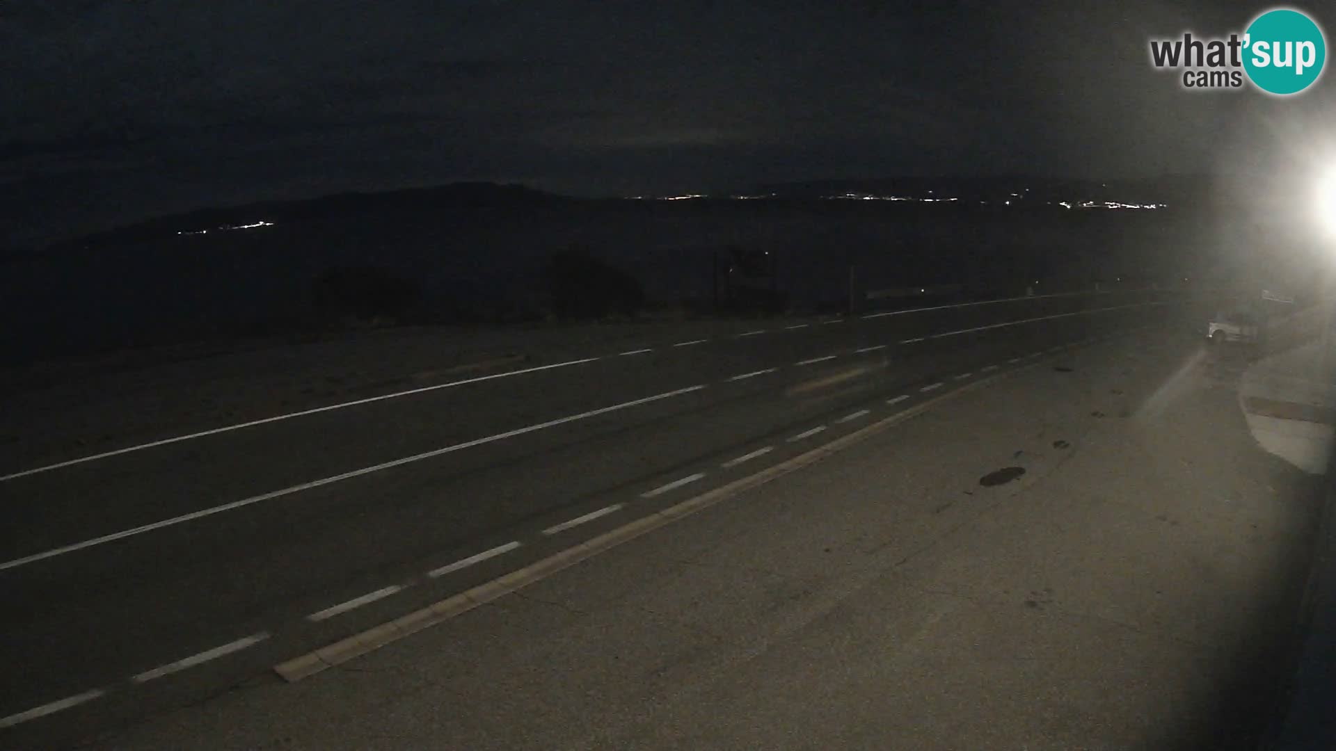 Webcam Adriatic highway D8 near SENJ – view to KRK island